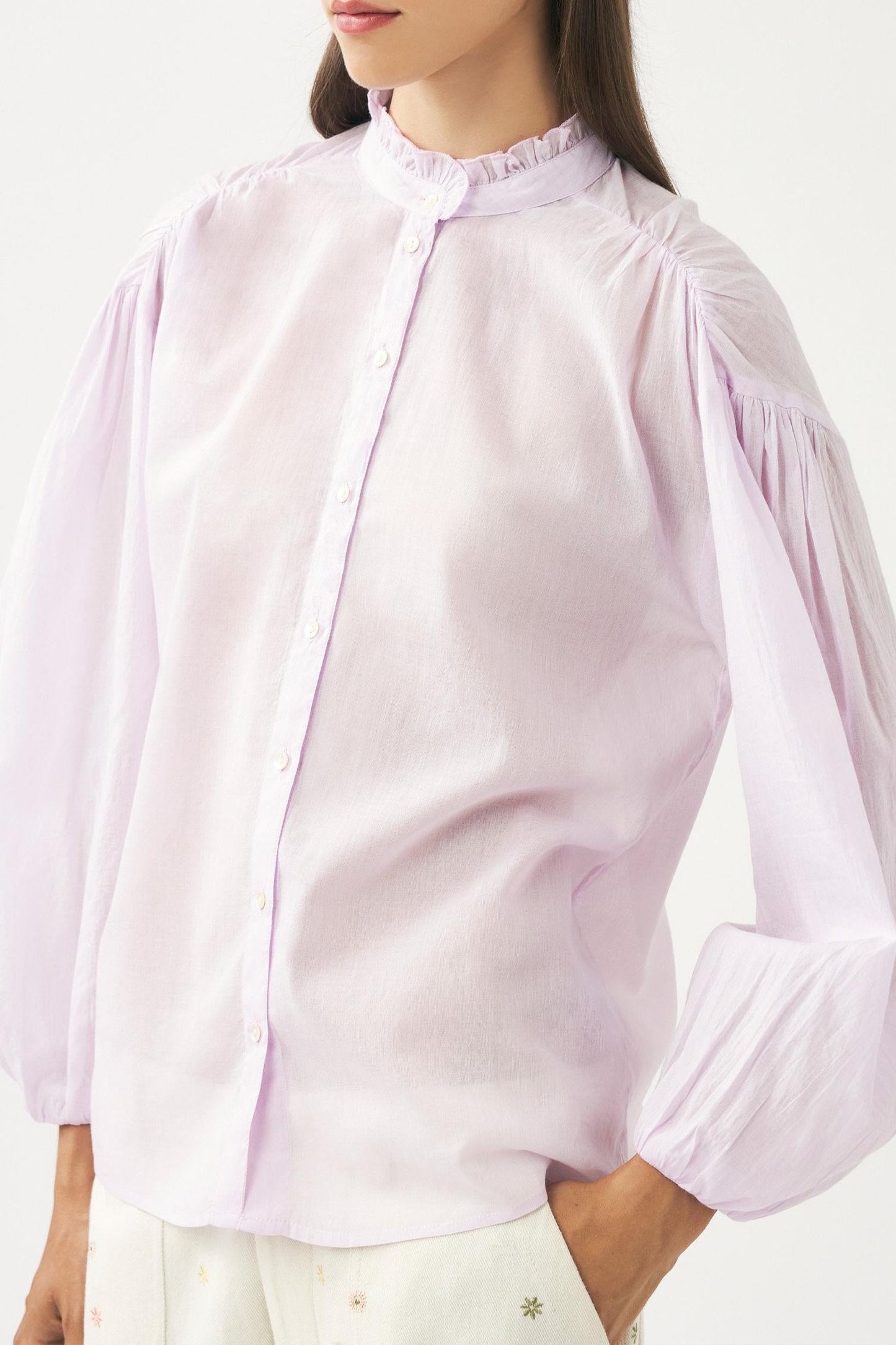 Cotton voile blouse Anna