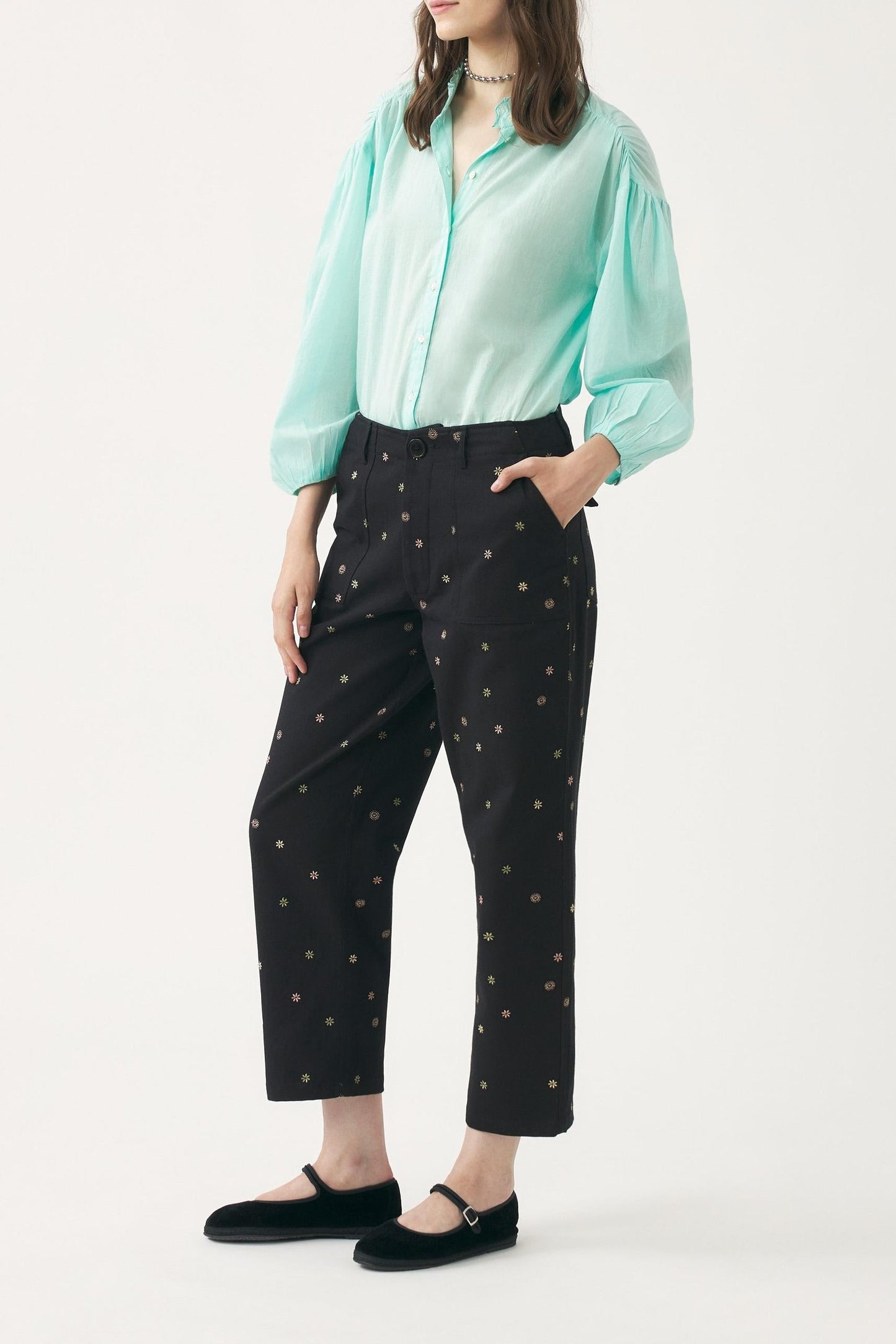 Cotton voile blouse Anna