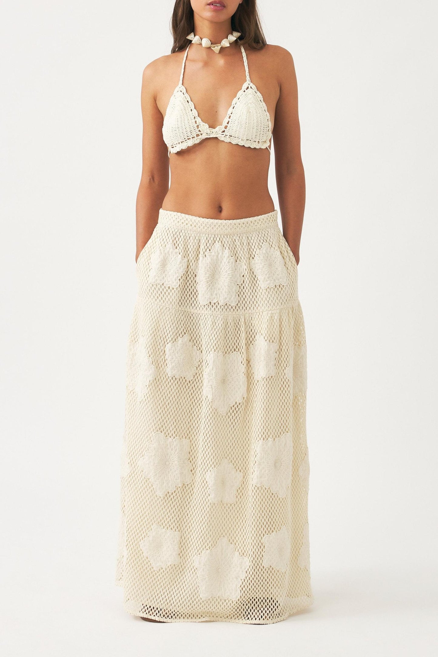Embroidered skirt Aloni