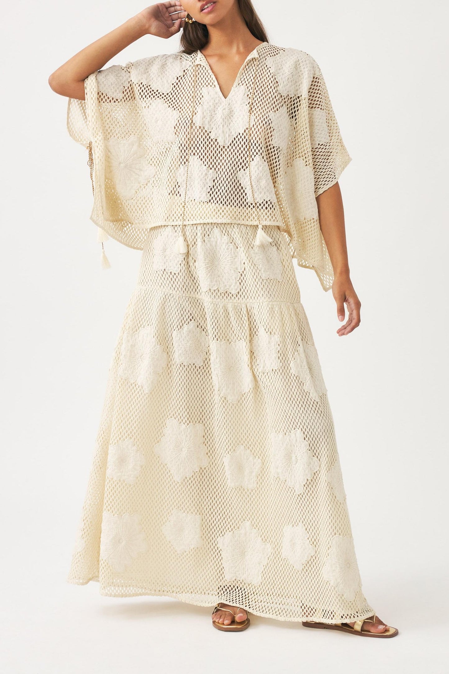 Embroidered skirt Aloni