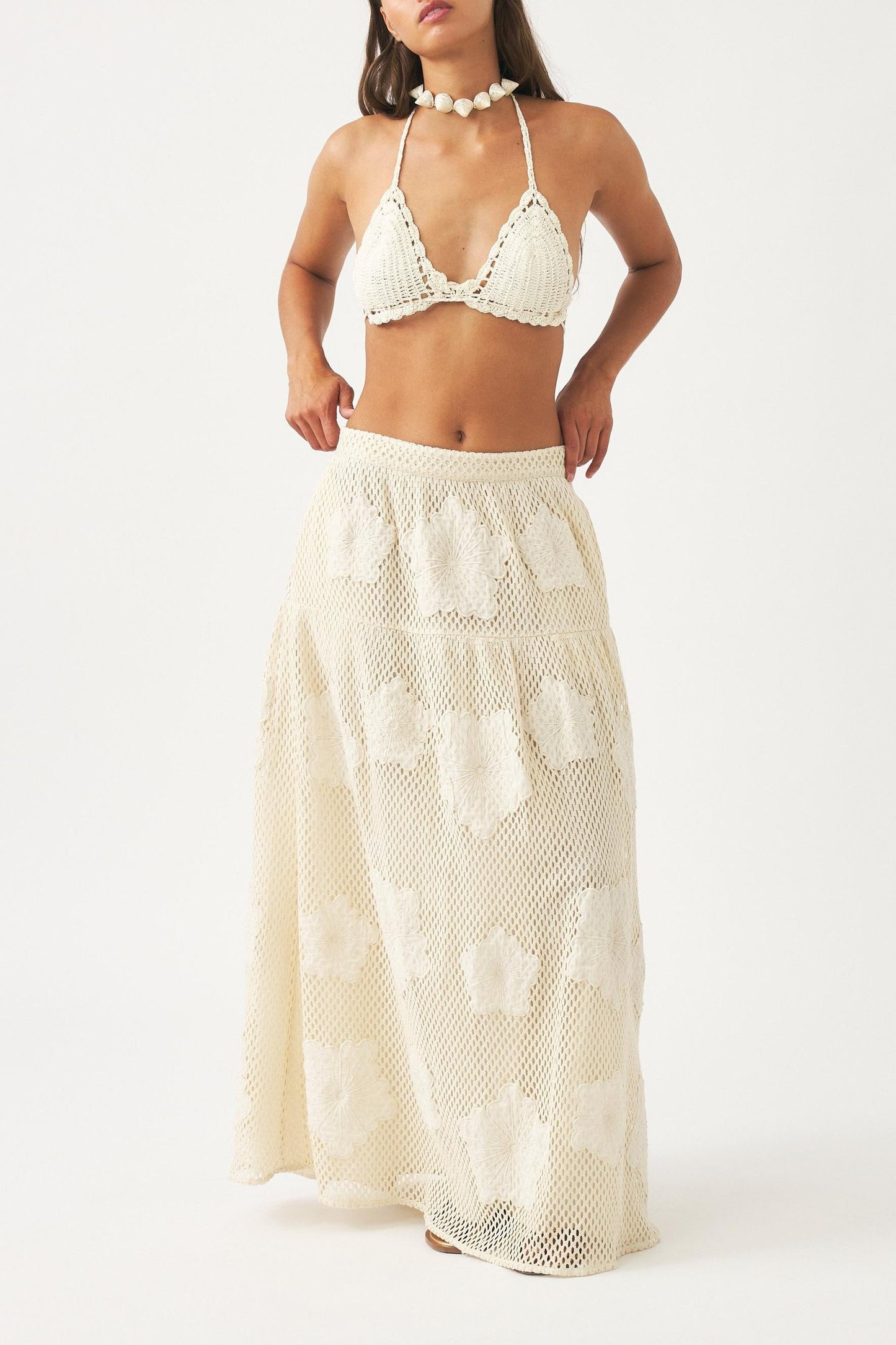 Embroidered skirt Aloni