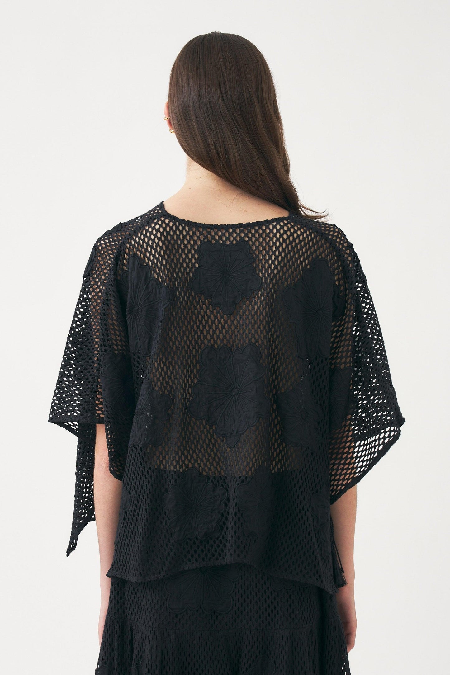 Embroidered mini kaftan Aloni