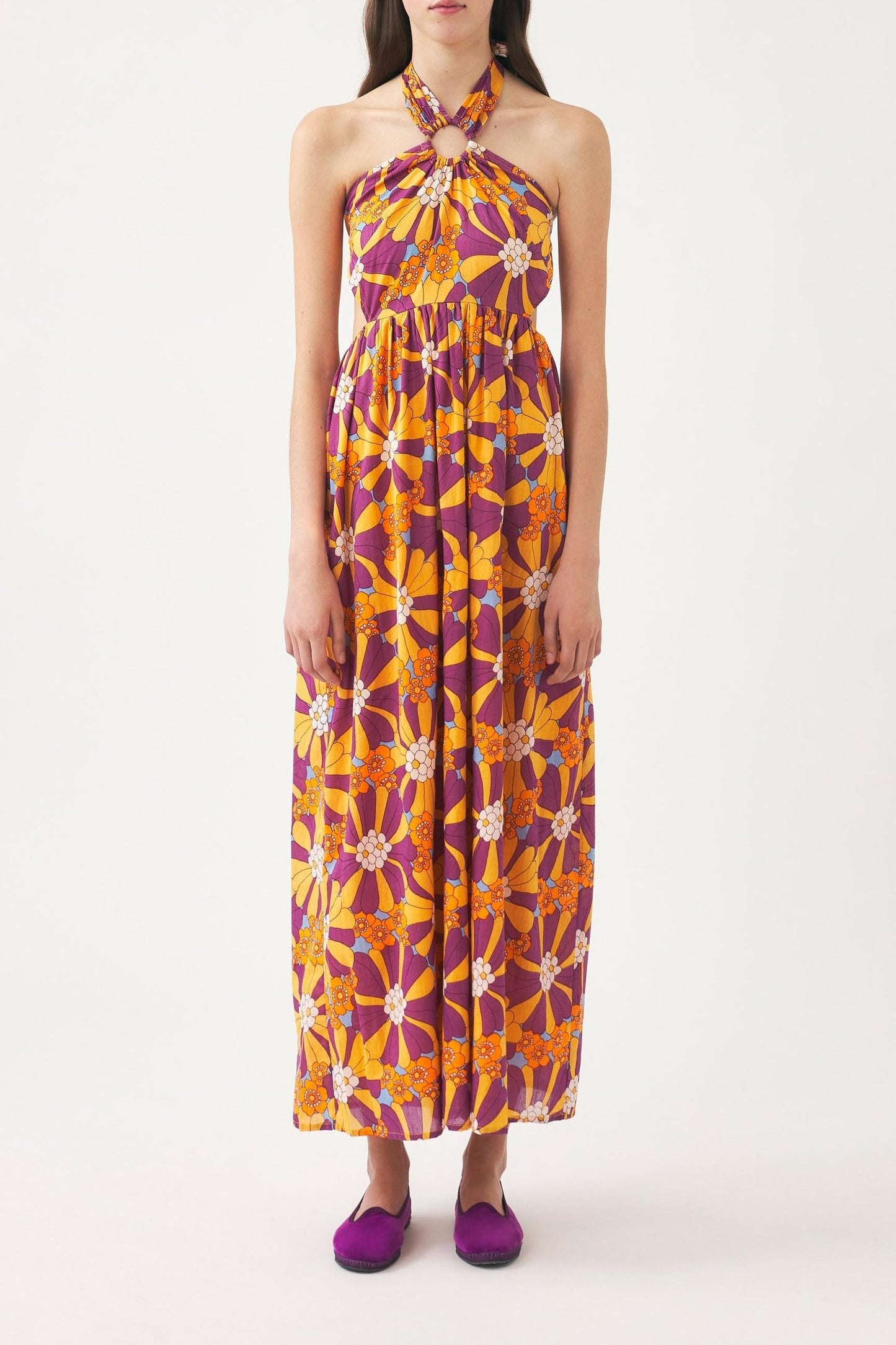 Open-back maxi dress Alicia