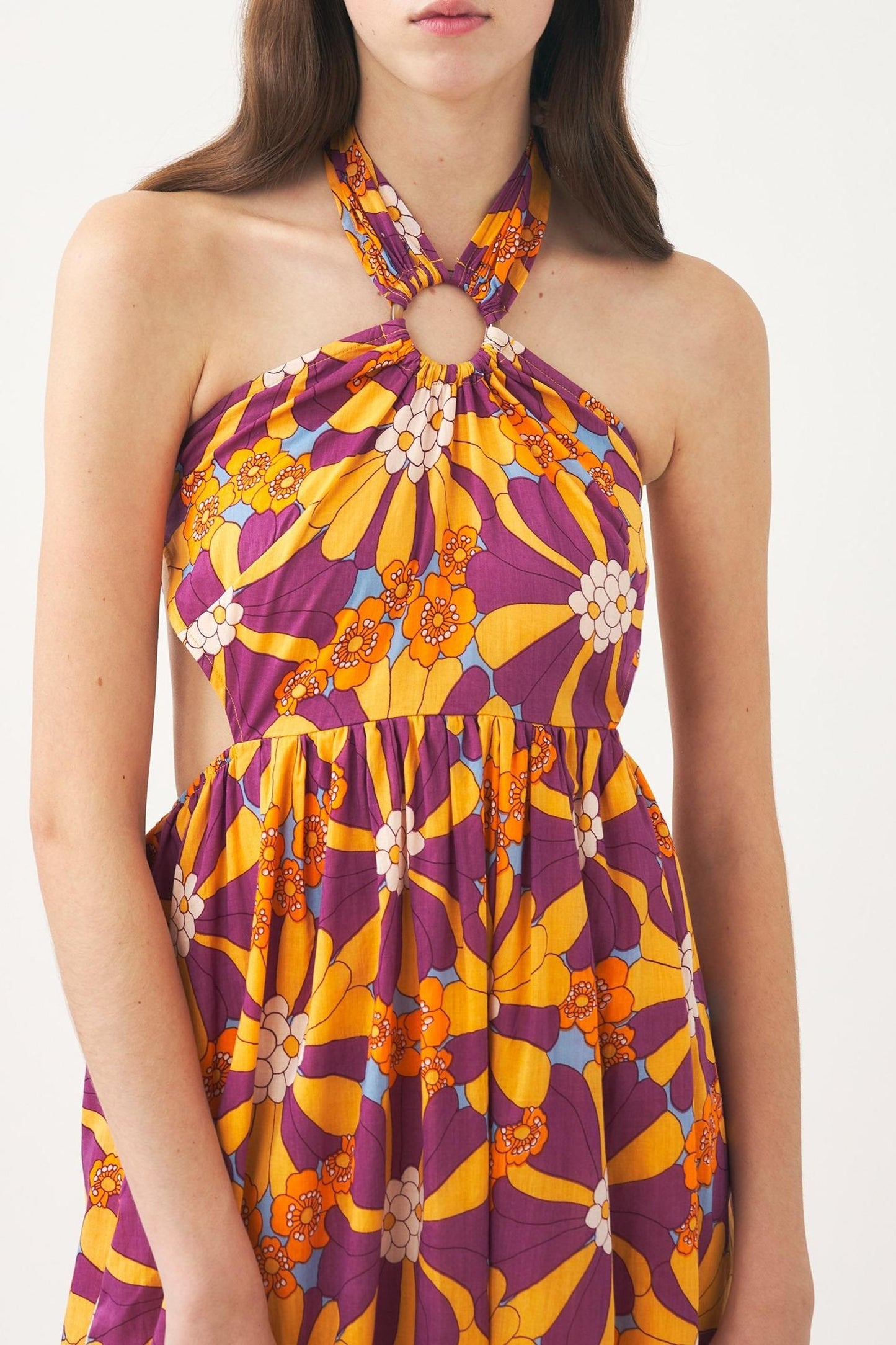 Open-back maxi dress Alicia