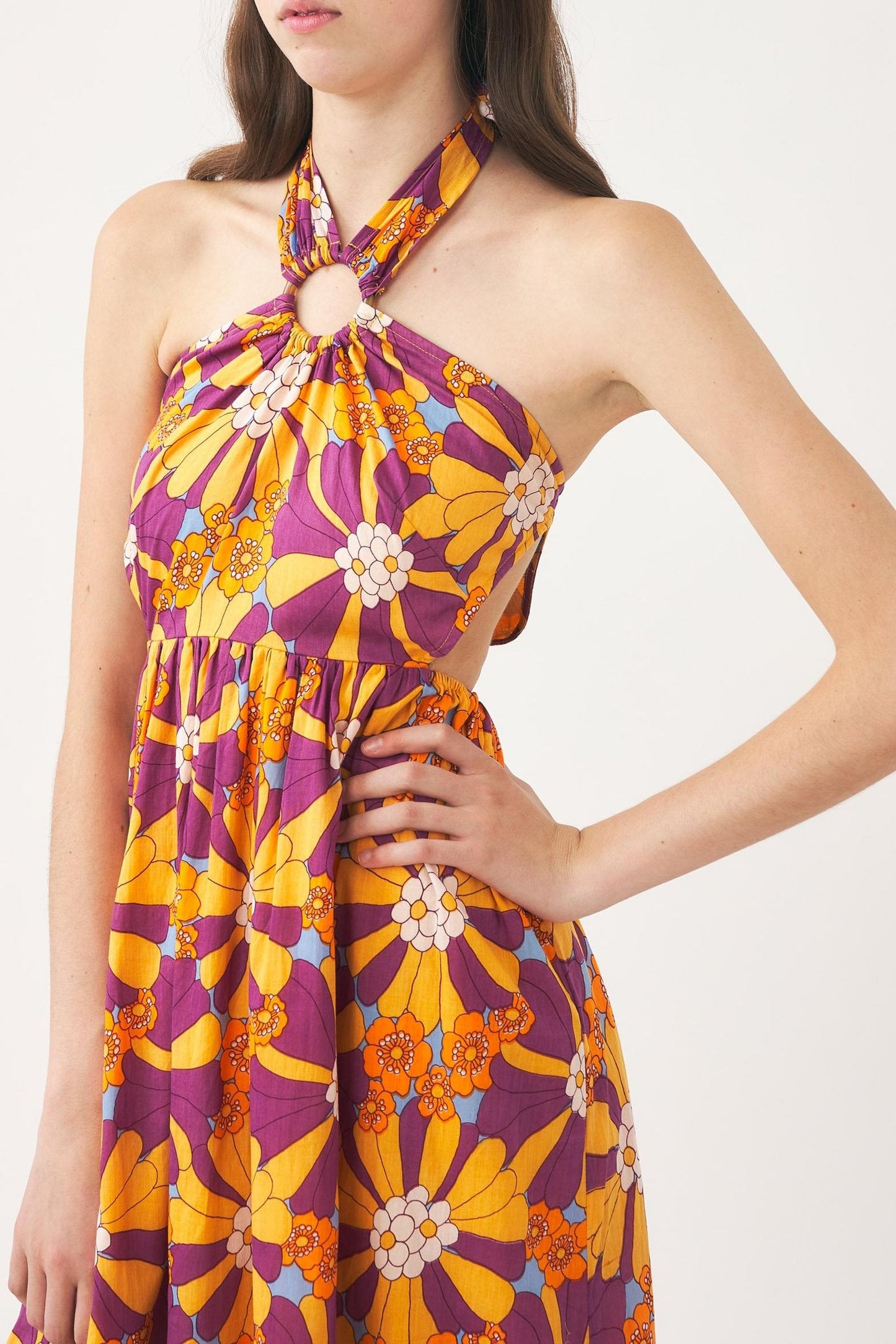 Open-back maxi dress Alicia