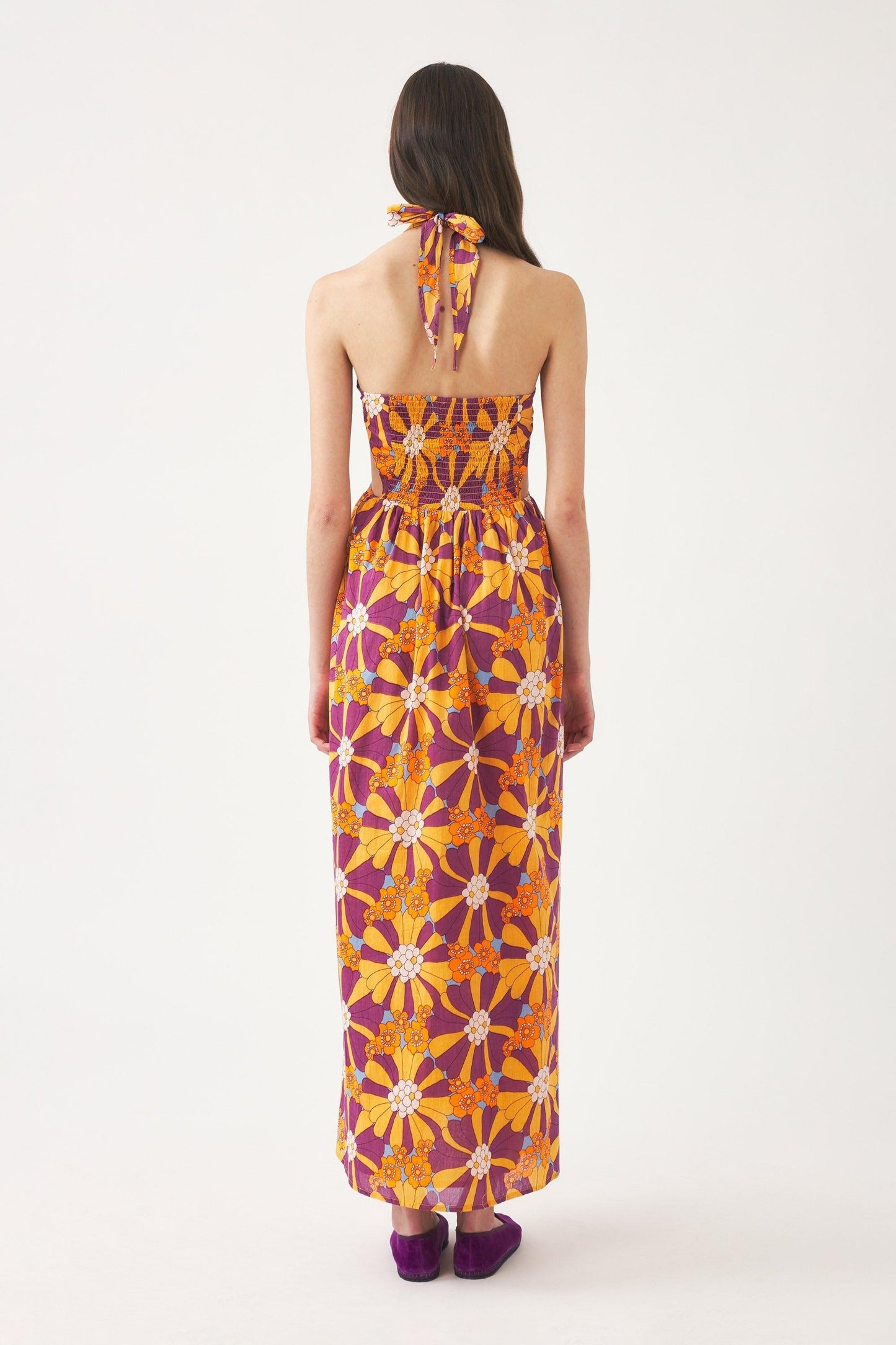 Open-back maxi dress Alicia