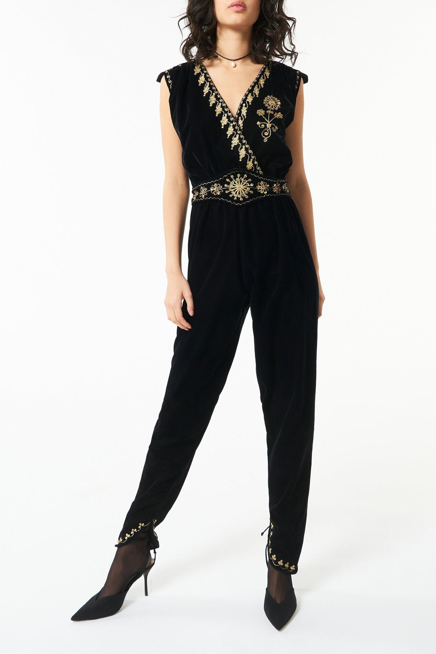 Victoria embroidered jumpsuit