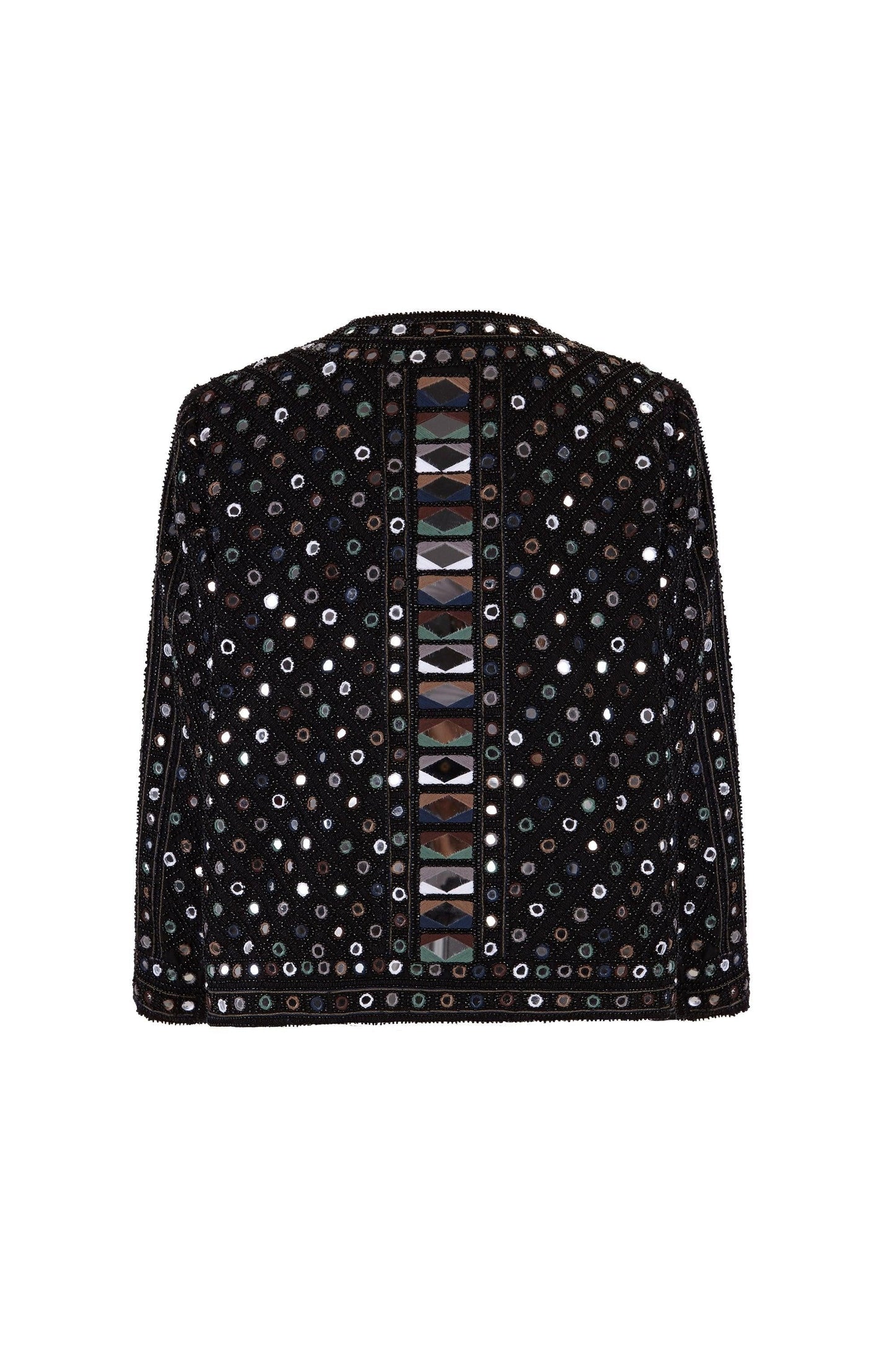 Mahan jacket embroidered with mirror pieces