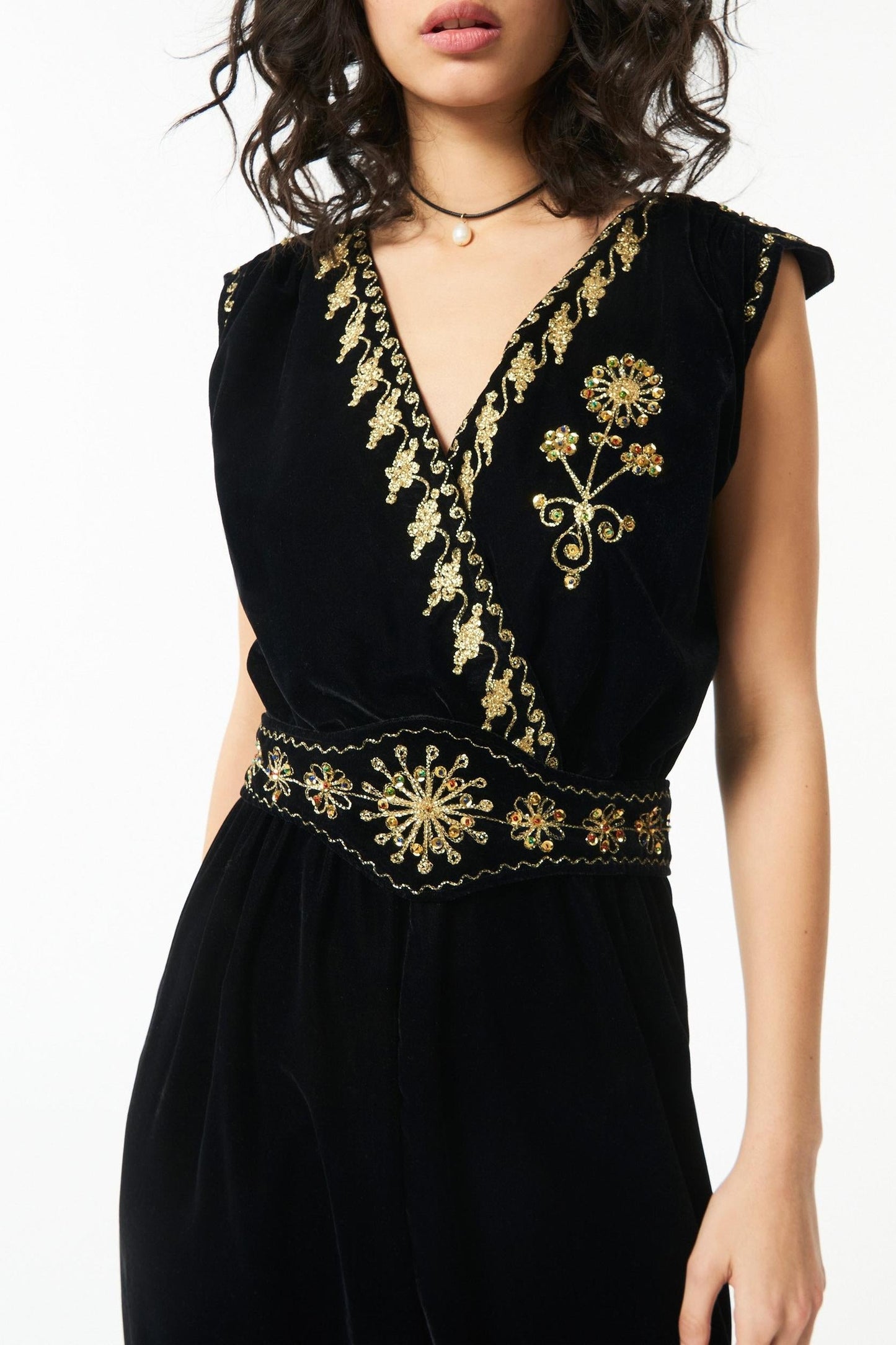 Victoria embroidered jumpsuit