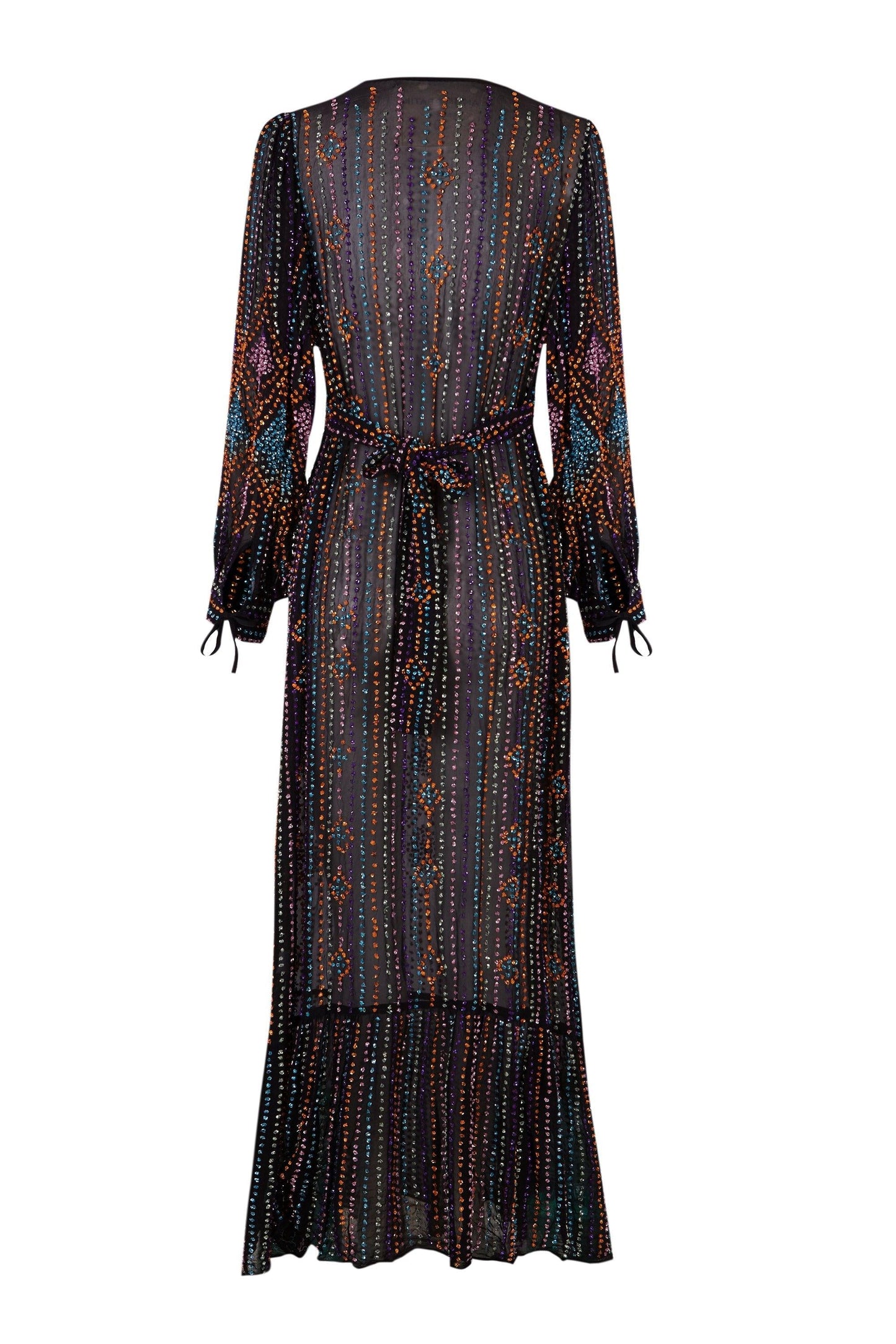 Louison pearl-embroidered maxi dress