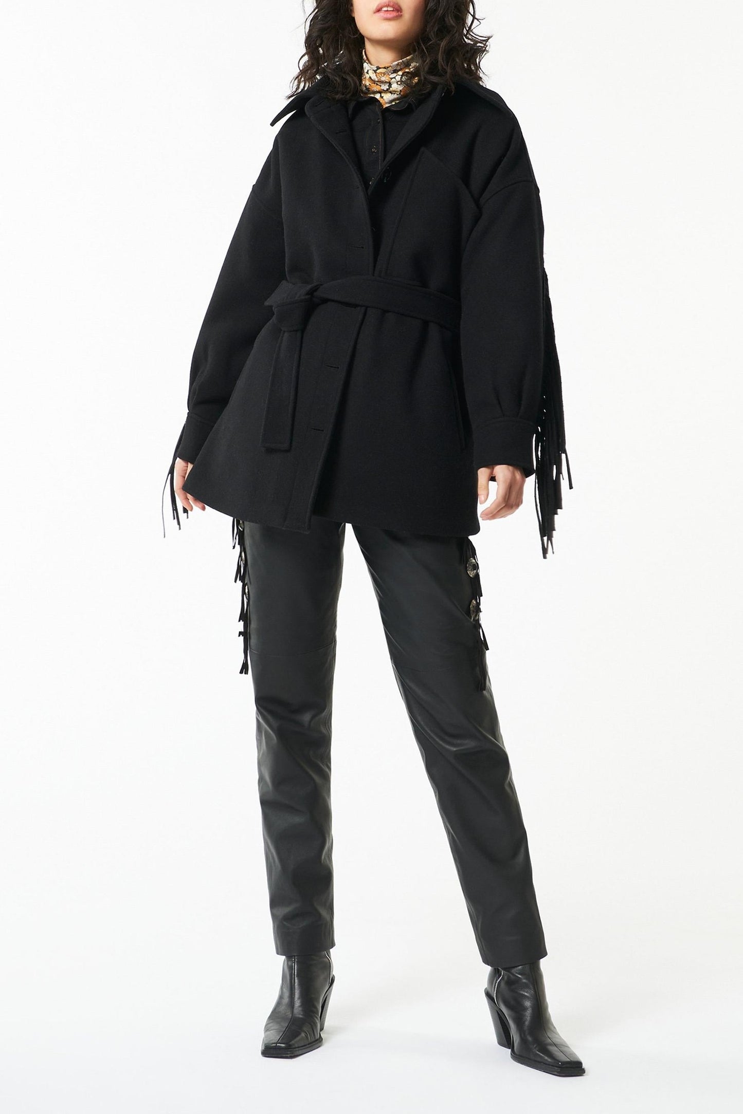 Tonio fringed coat