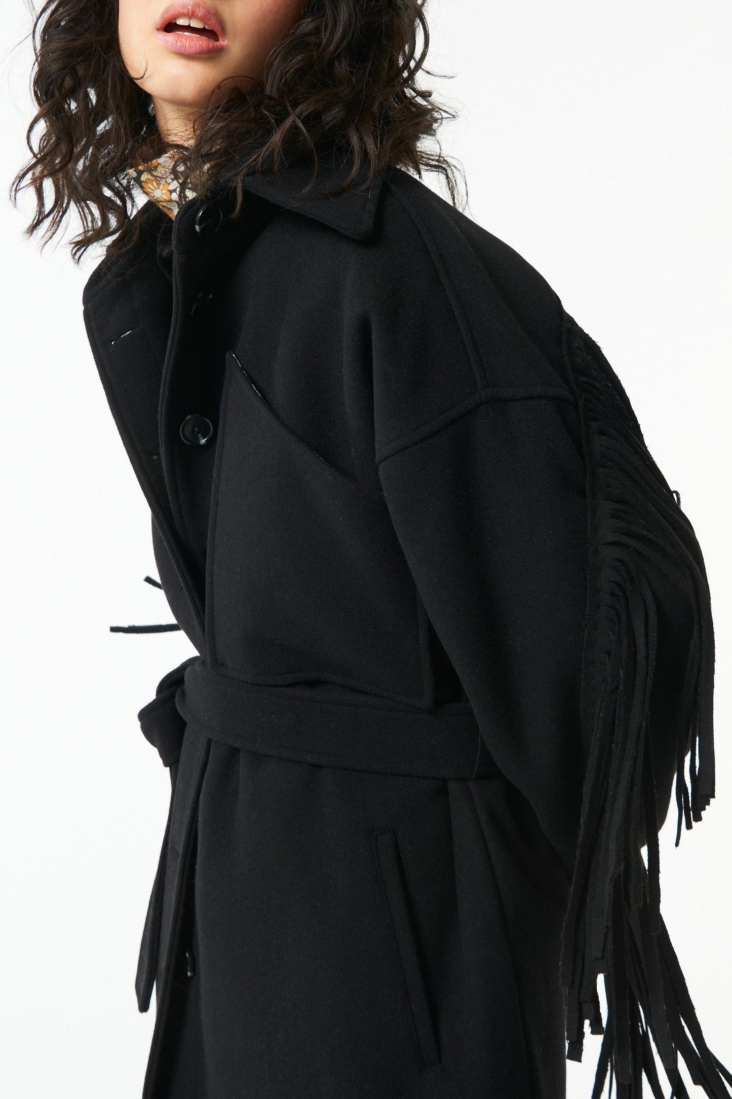 Tonio fringed coat