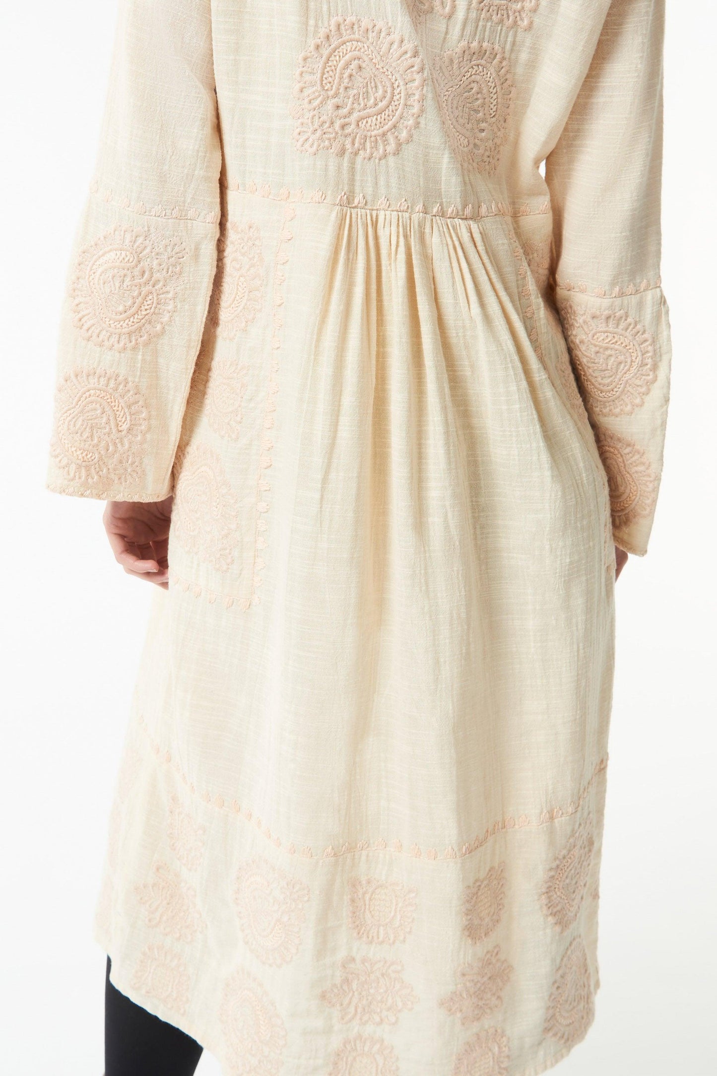 Brodé robe midi Toga - écru