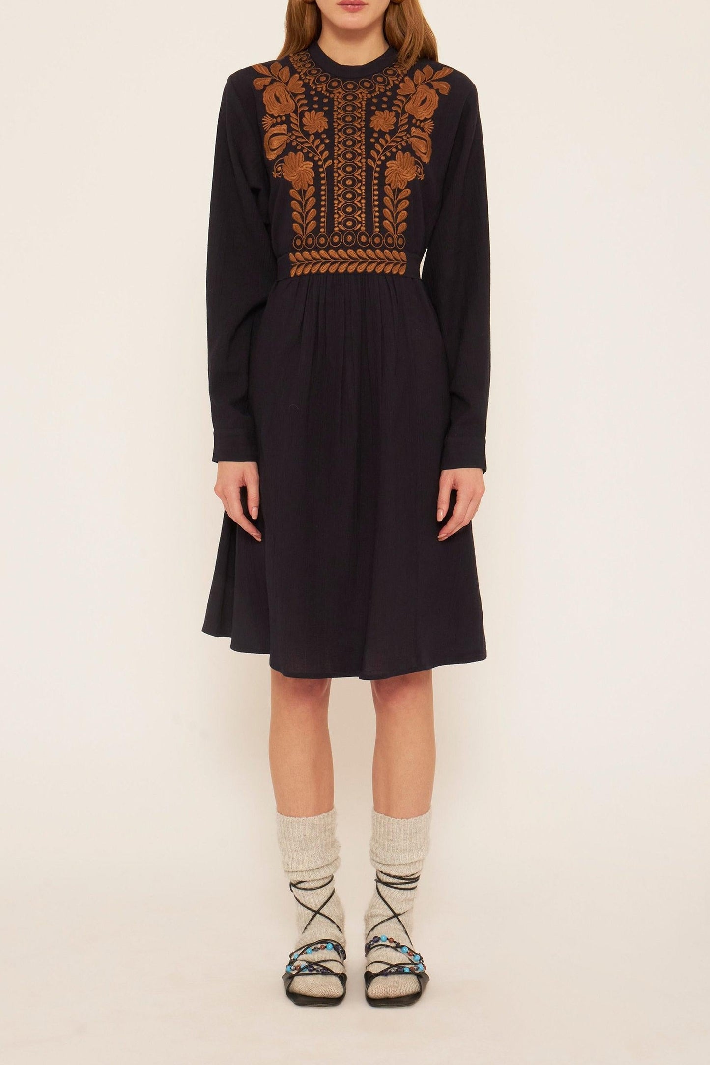 Tani embroidered dress