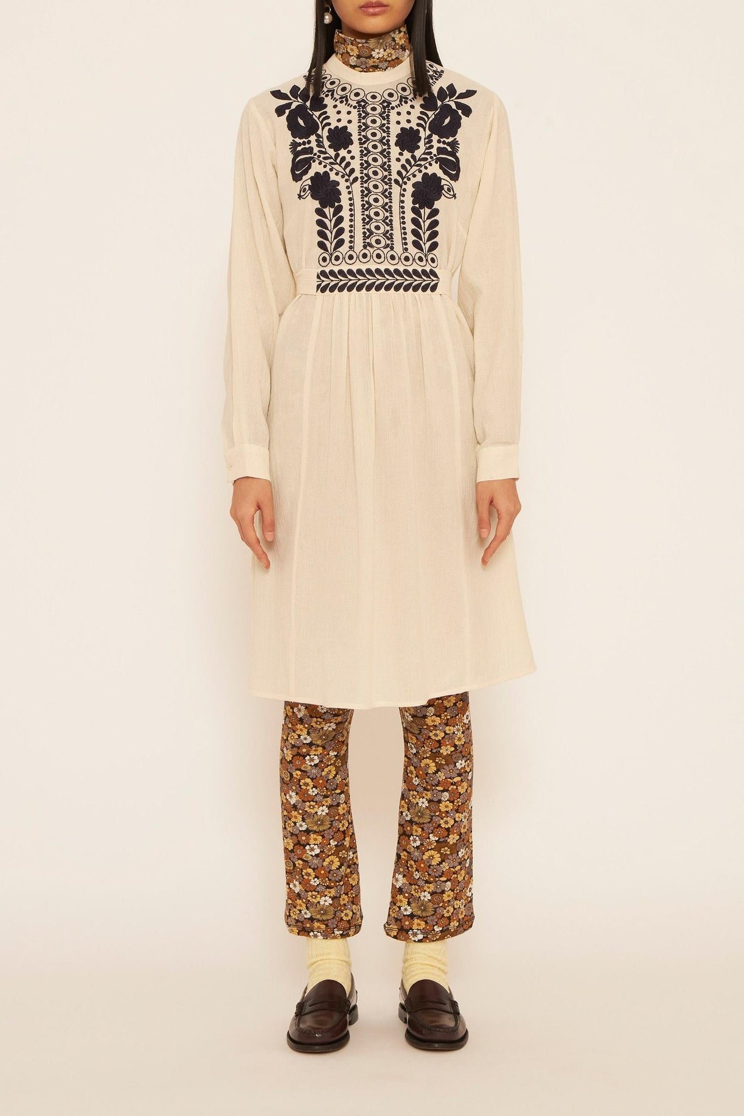 Tani embroidered dress