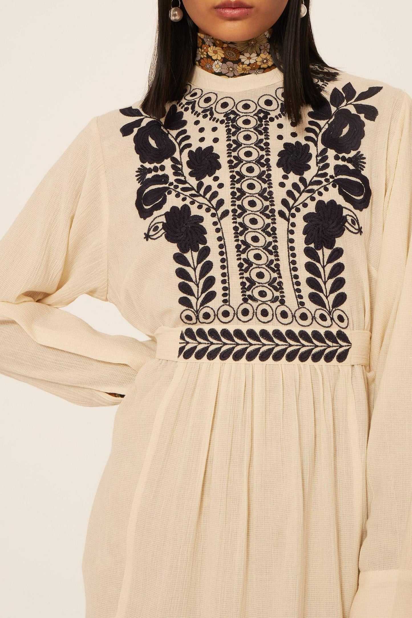 Tani embroidered dress
