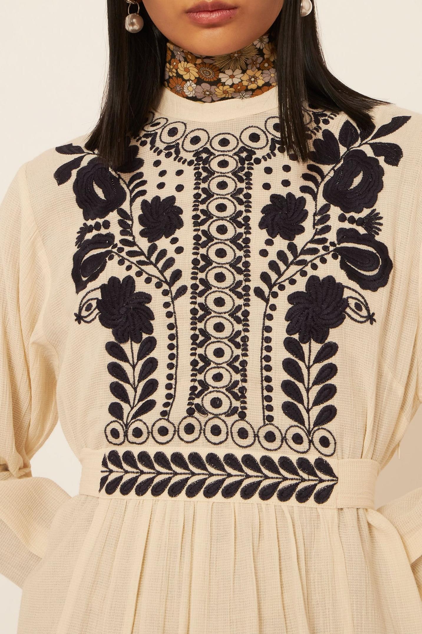 Tani embroidered dress