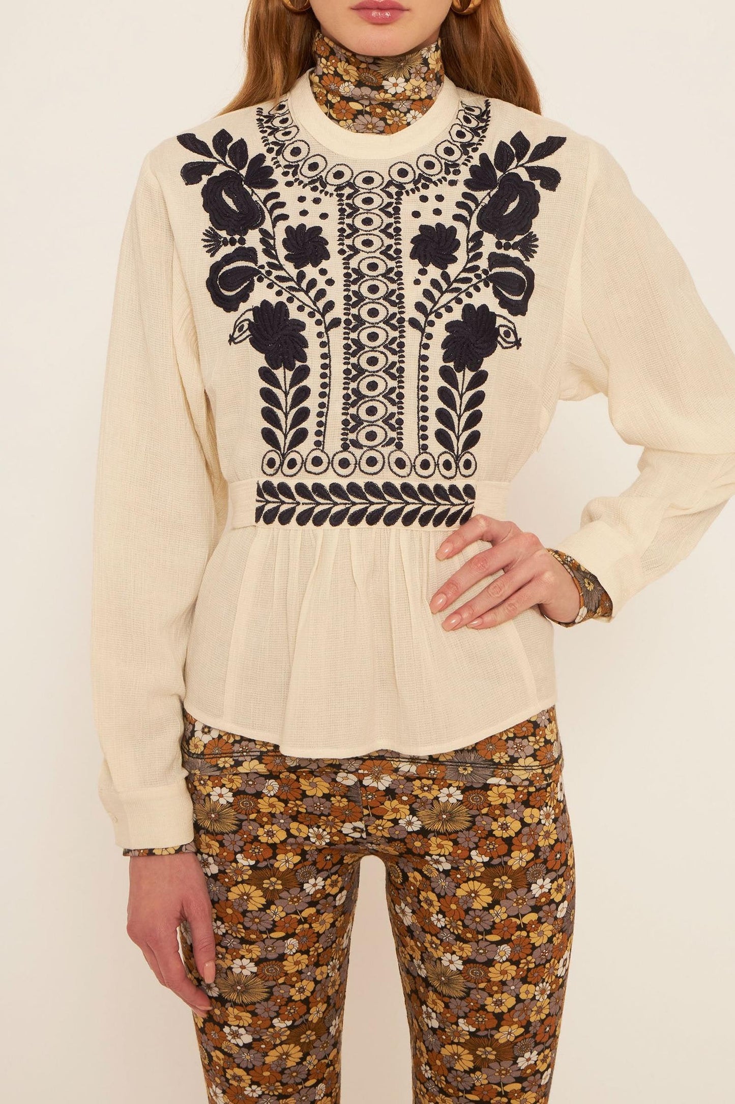 Tani embroidered blouse