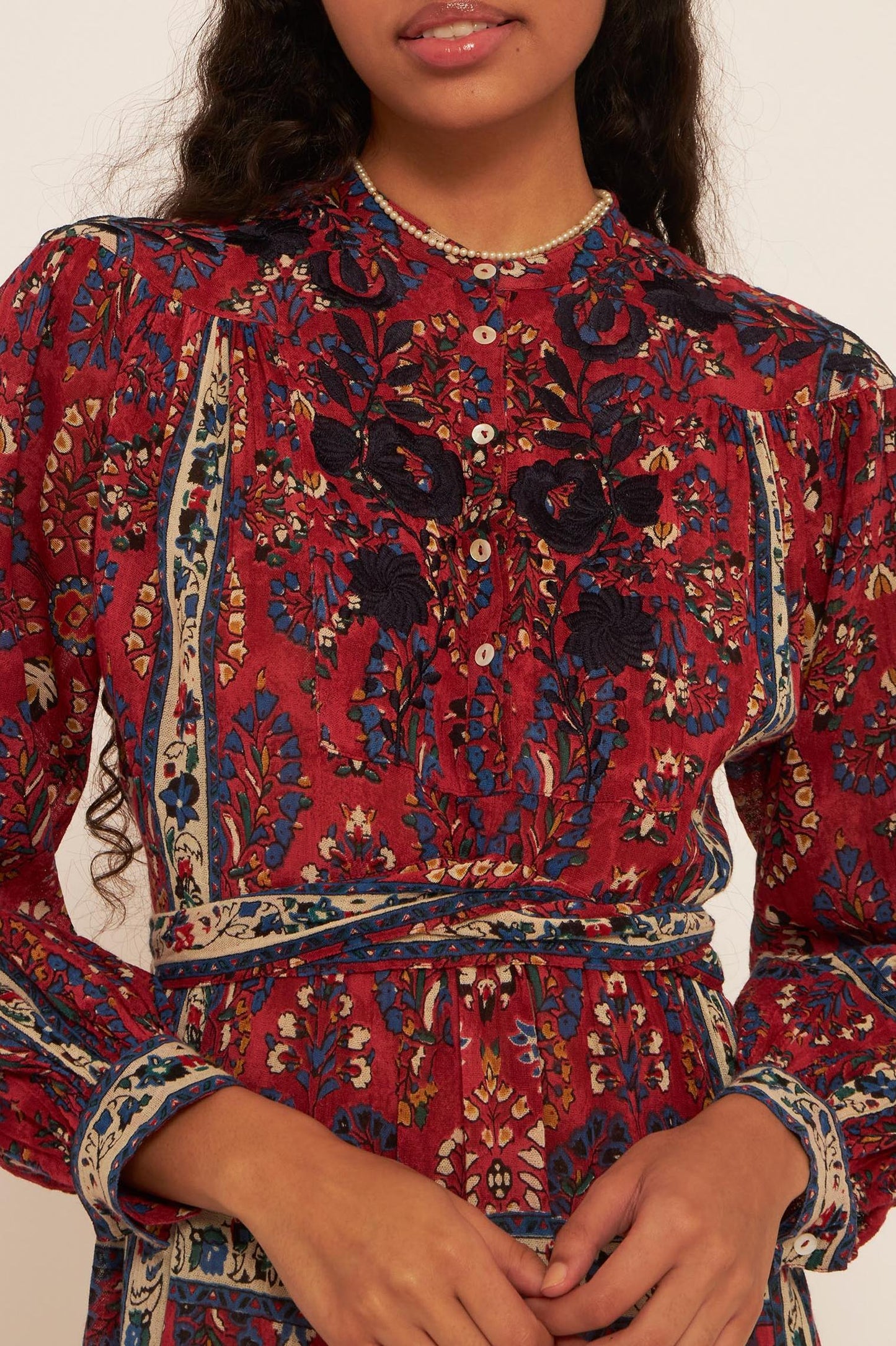 Tamir embroidered dress