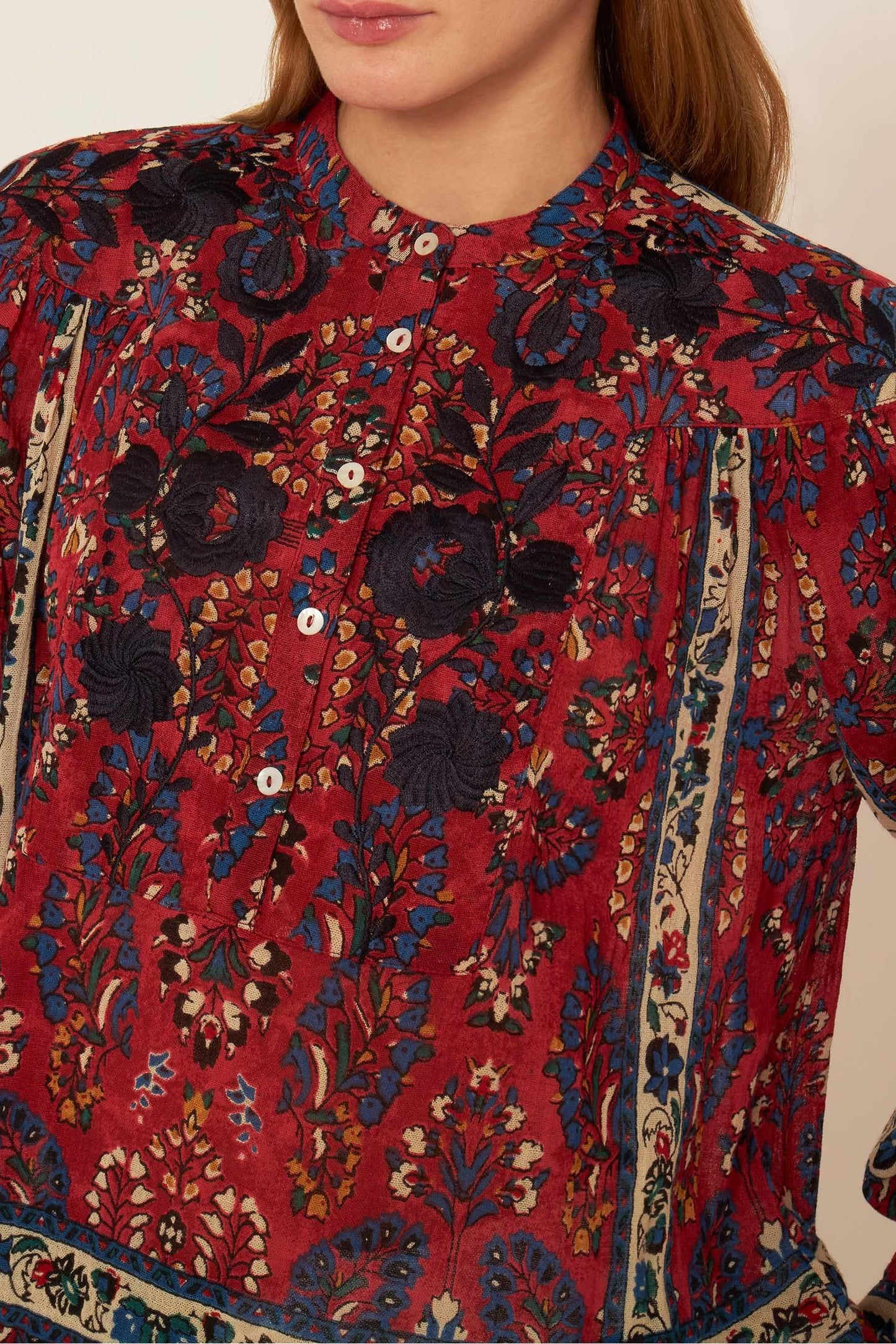 Tamir embroidered blouse