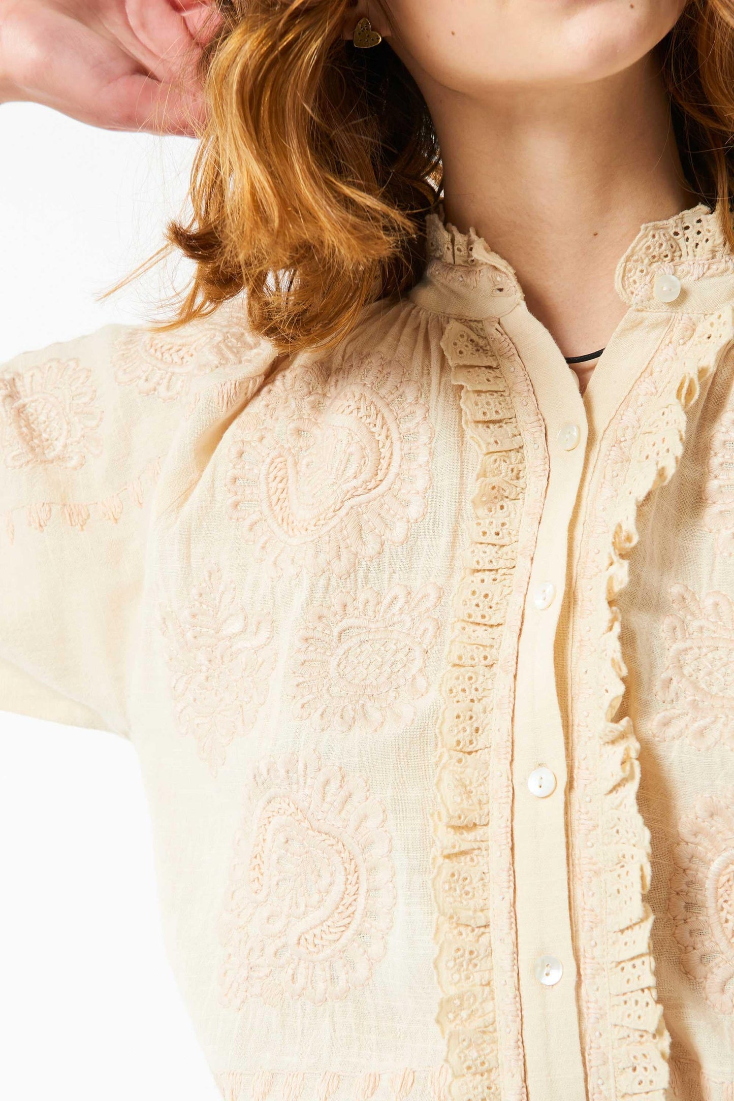Toga Embroidered blouse - Cream