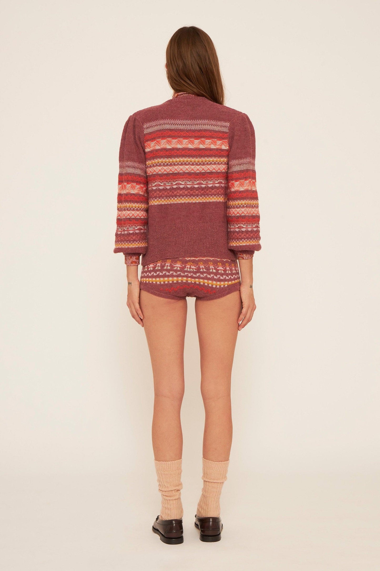 Roberto alpaca wool shorts