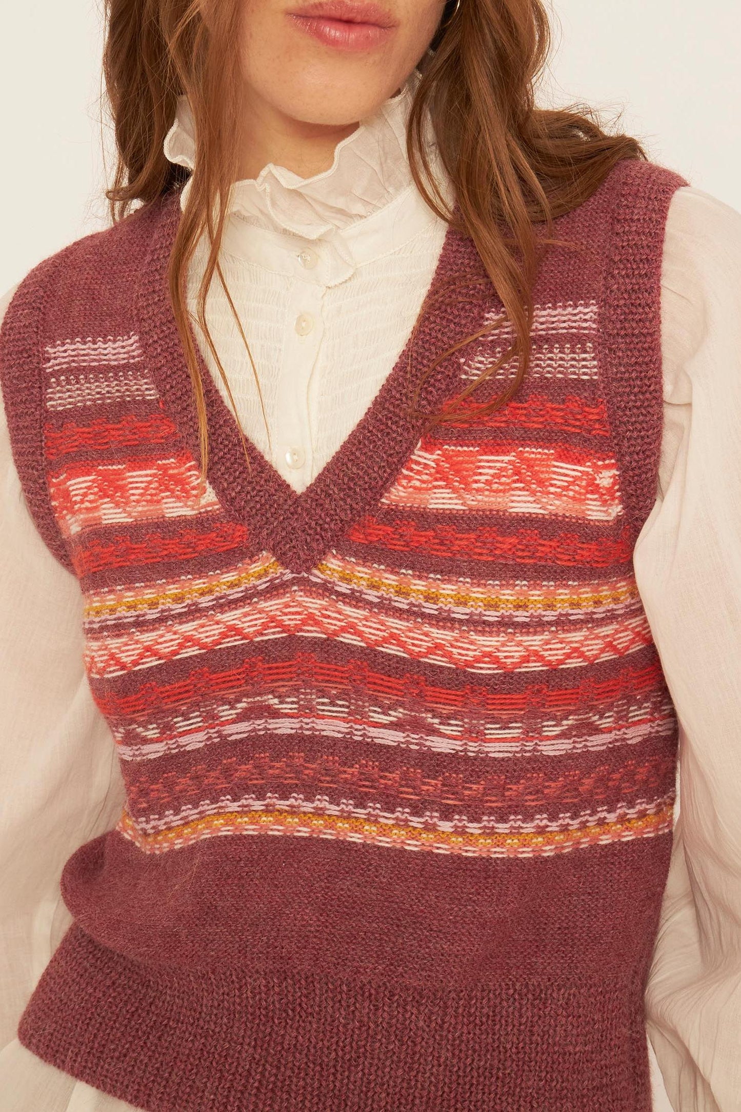 Roberto sleeveless alpaca wool jumper