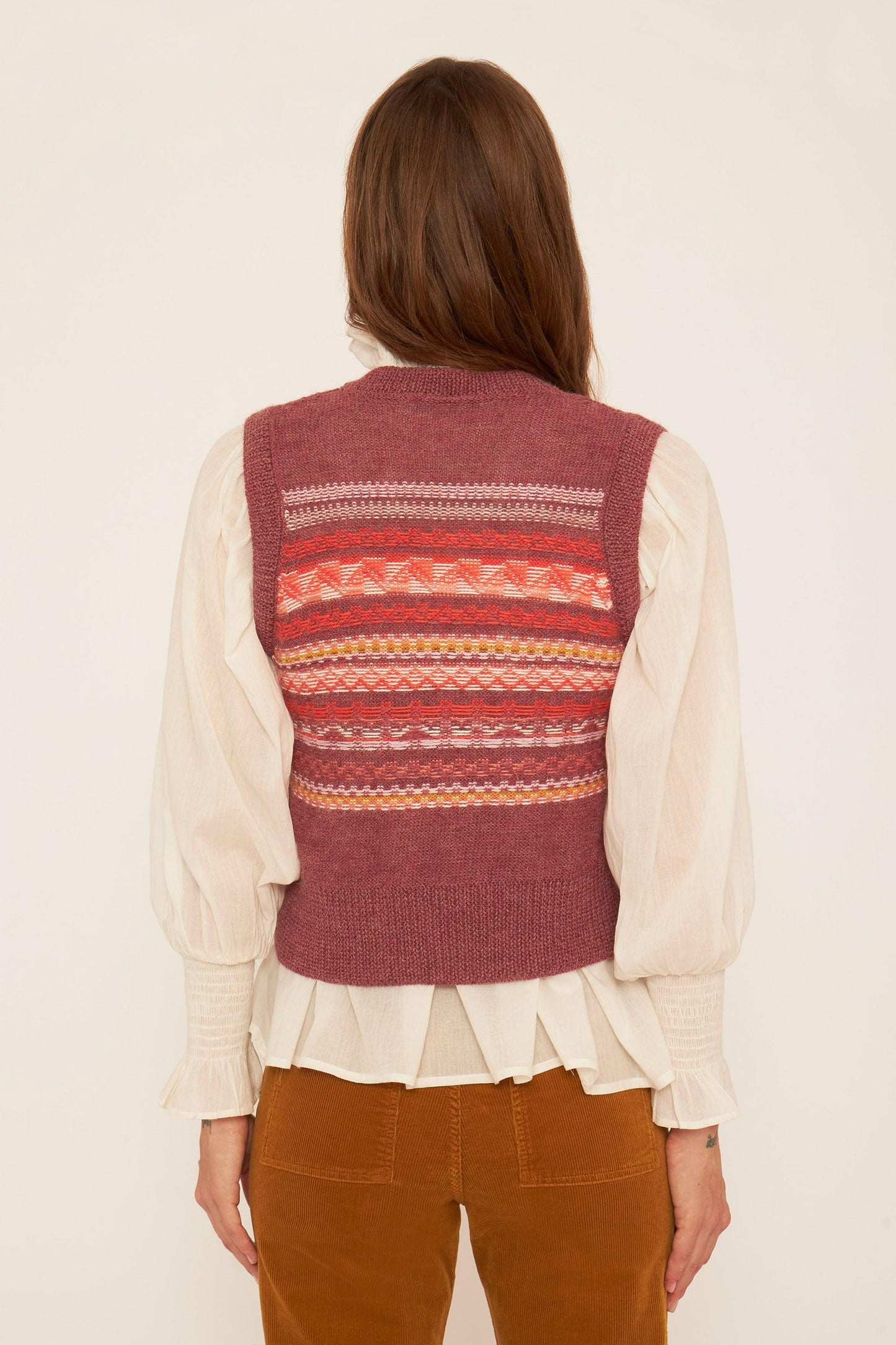 Roberto sleeveless alpaca wool jumper