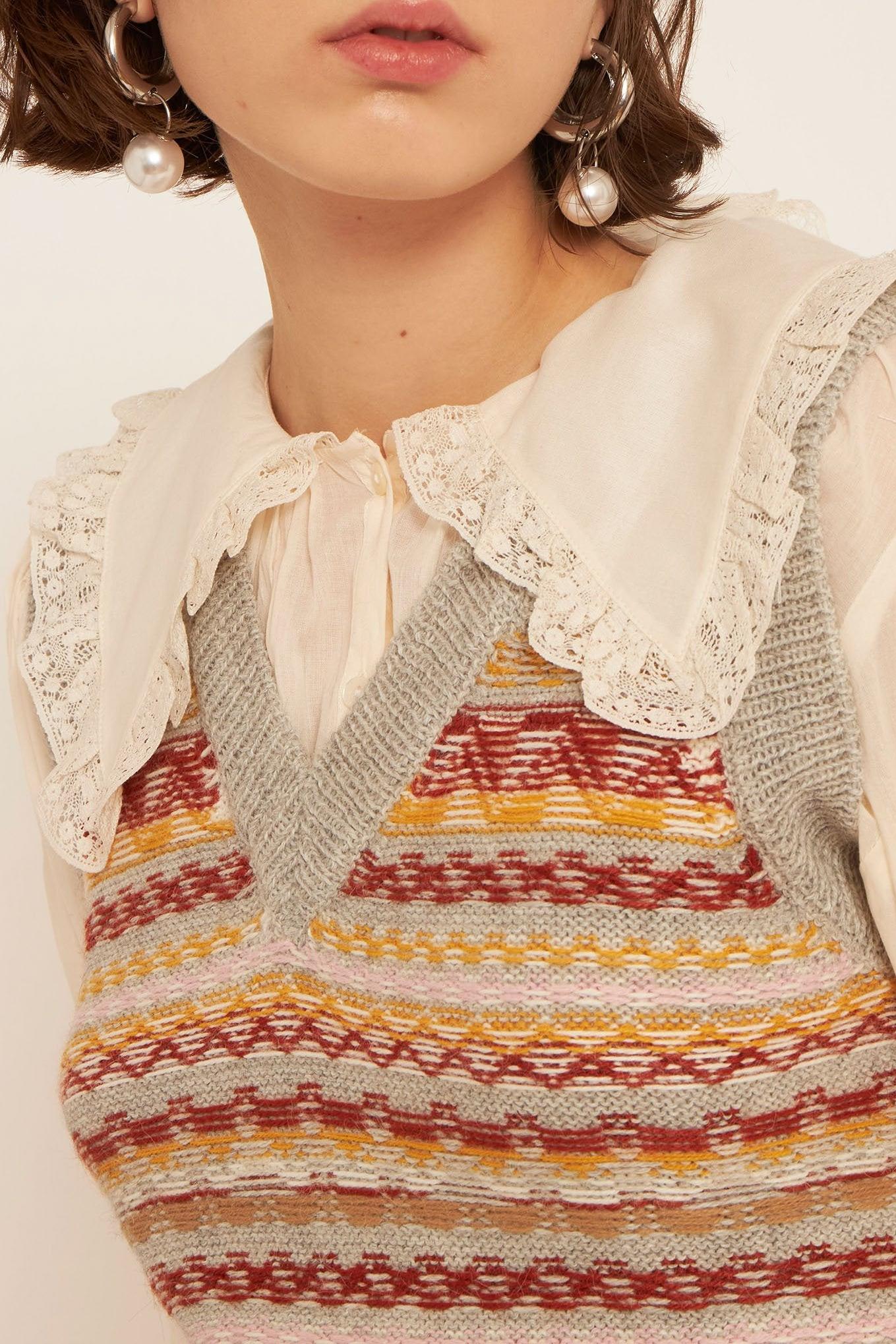 Roberto sleeveless alpaca wool jumper