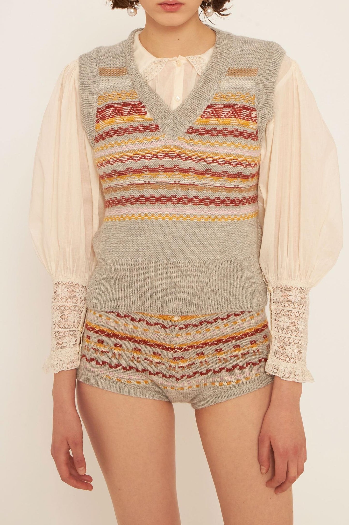 Roberto sleeveless alpaca wool jumper