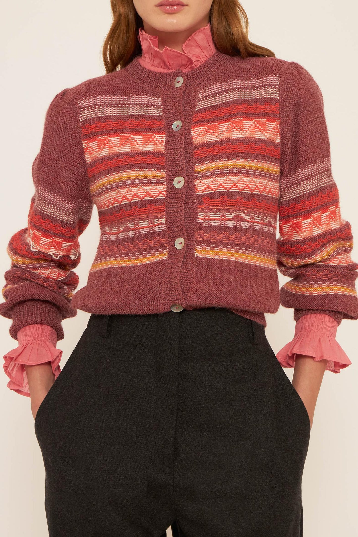 Roberto alpaca wool cardigan