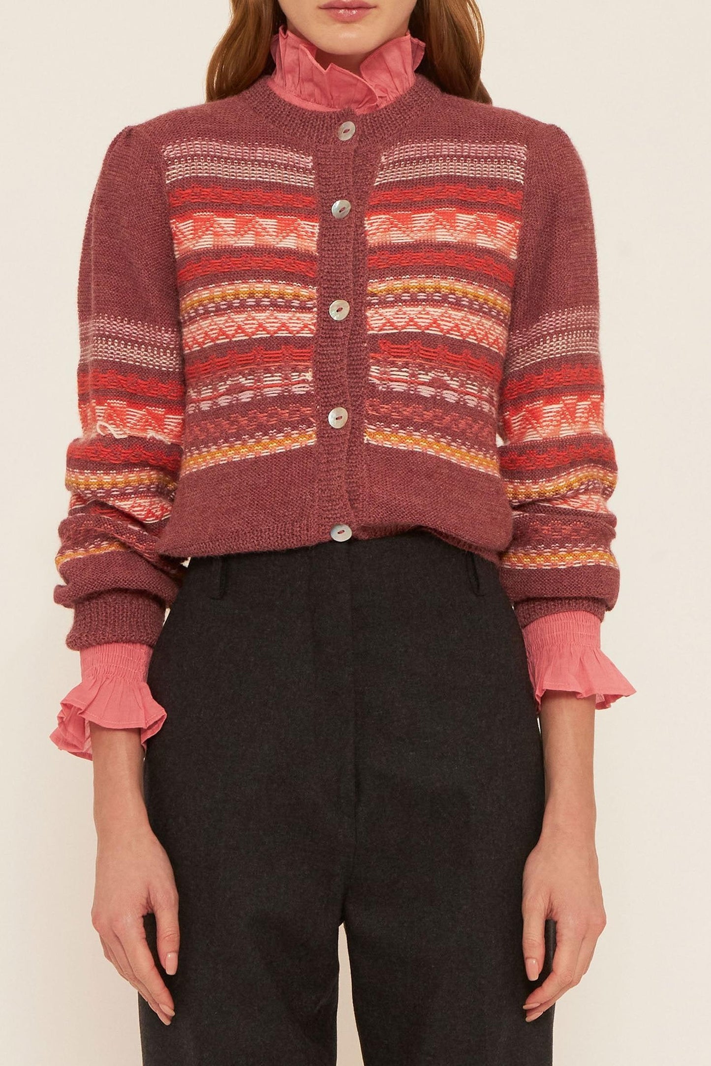 Roberto alpaca wool cardigan