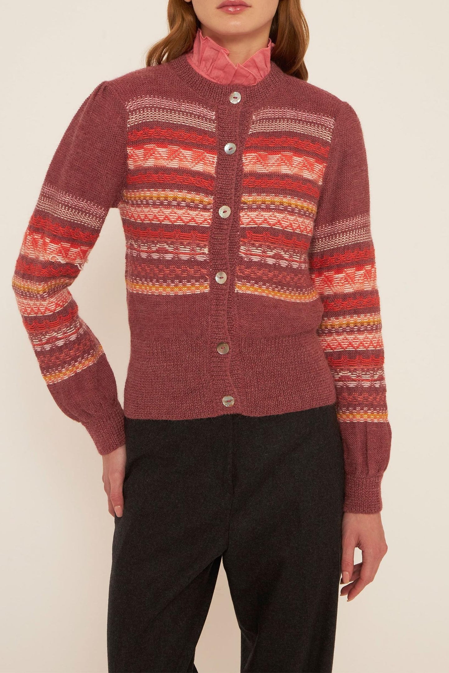 Roberto alpaca wool cardigan