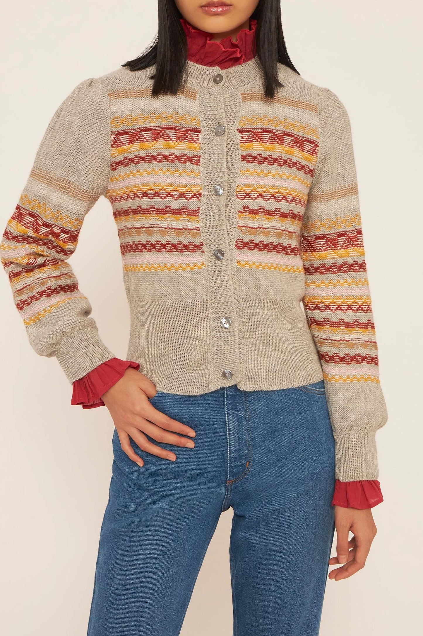 Roberto alpaca wool cardigan