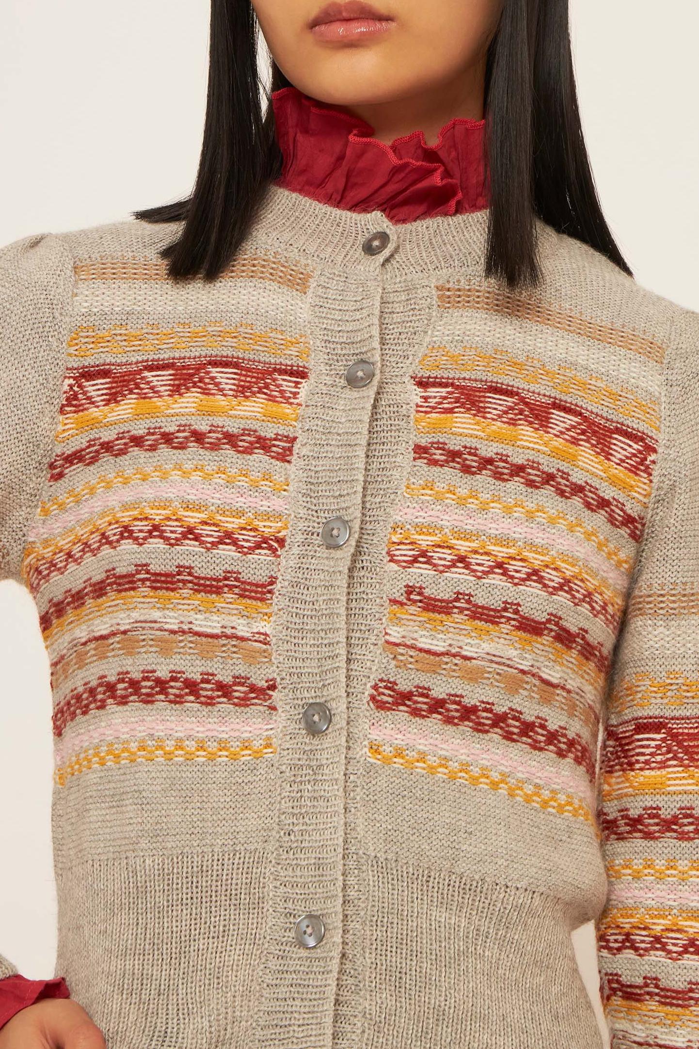 Roberto alpaca wool cardigan