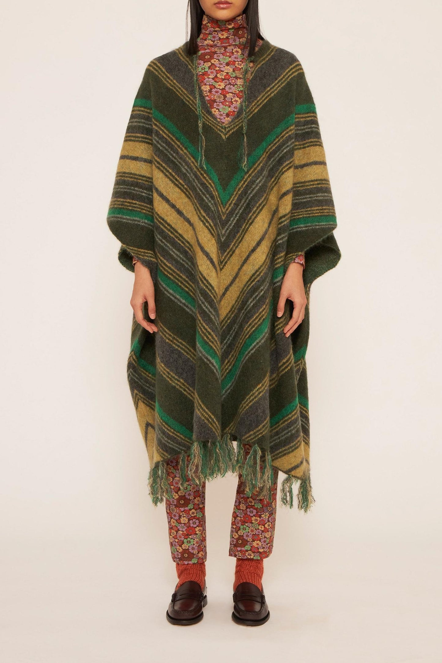 Maya mohair poncho