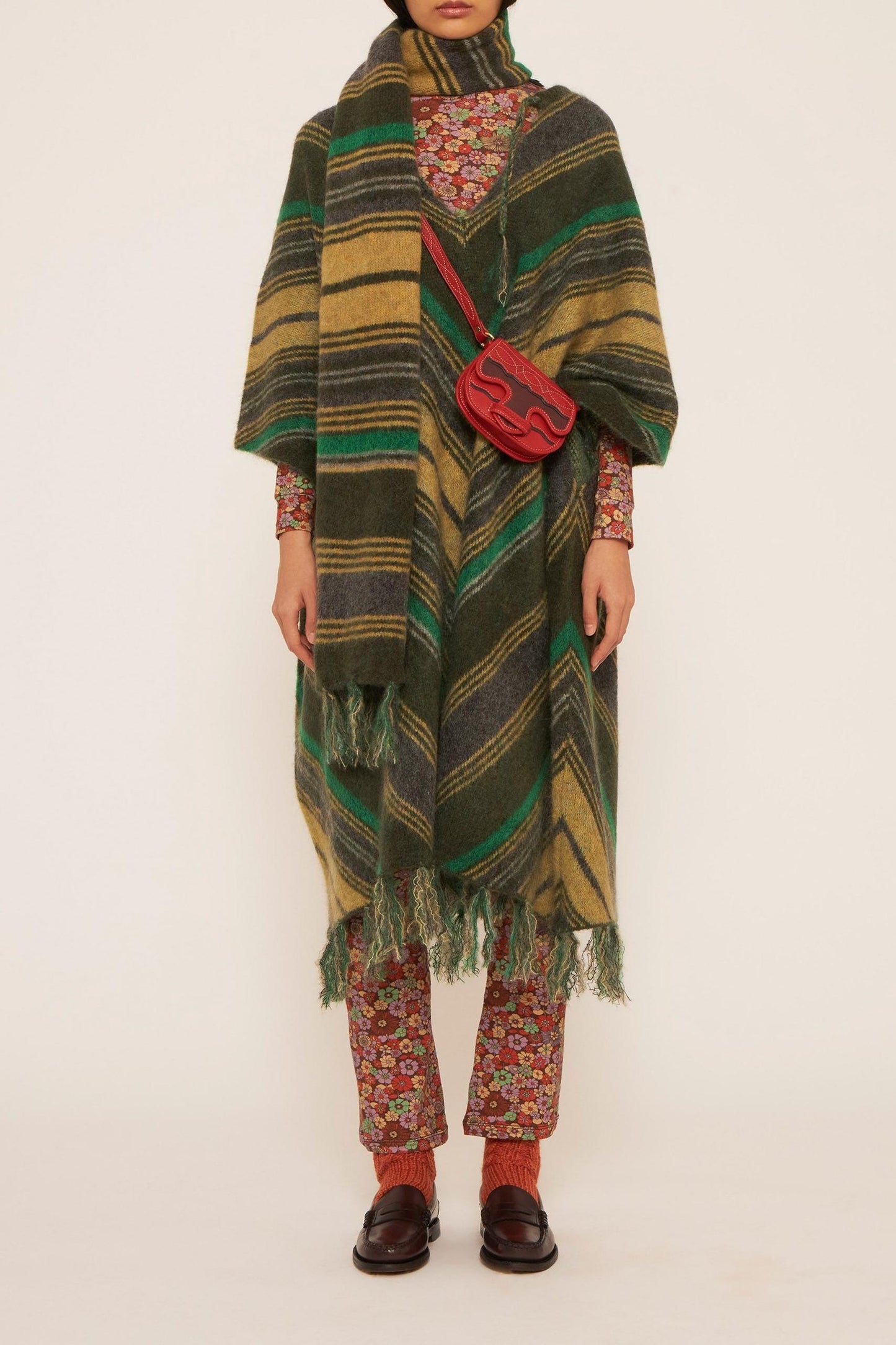 Maya mohair poncho