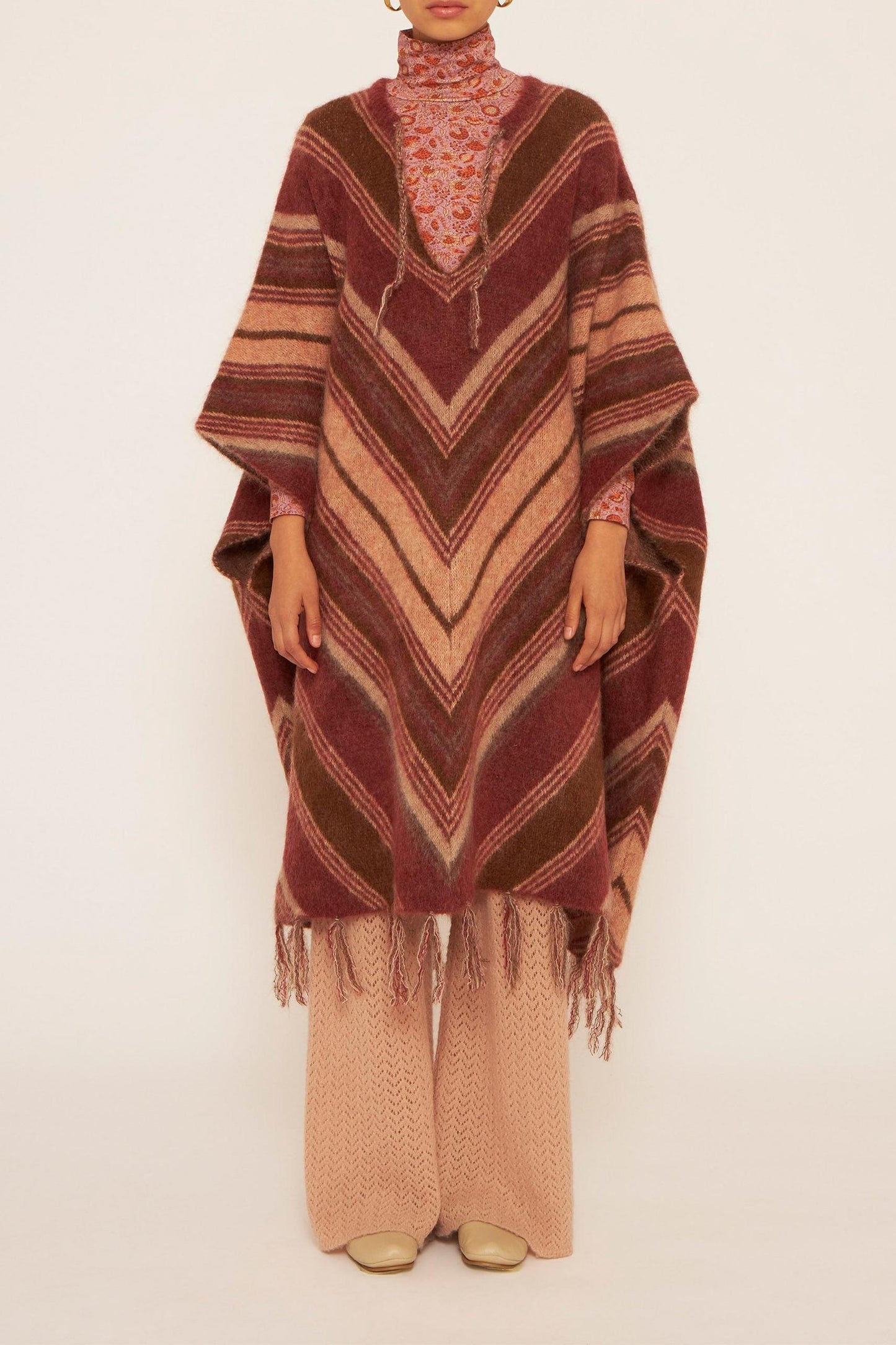 Maya mohair poncho