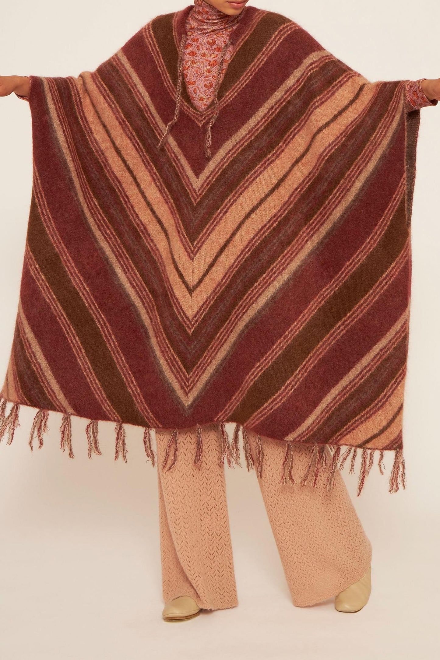 Maya mohair poncho