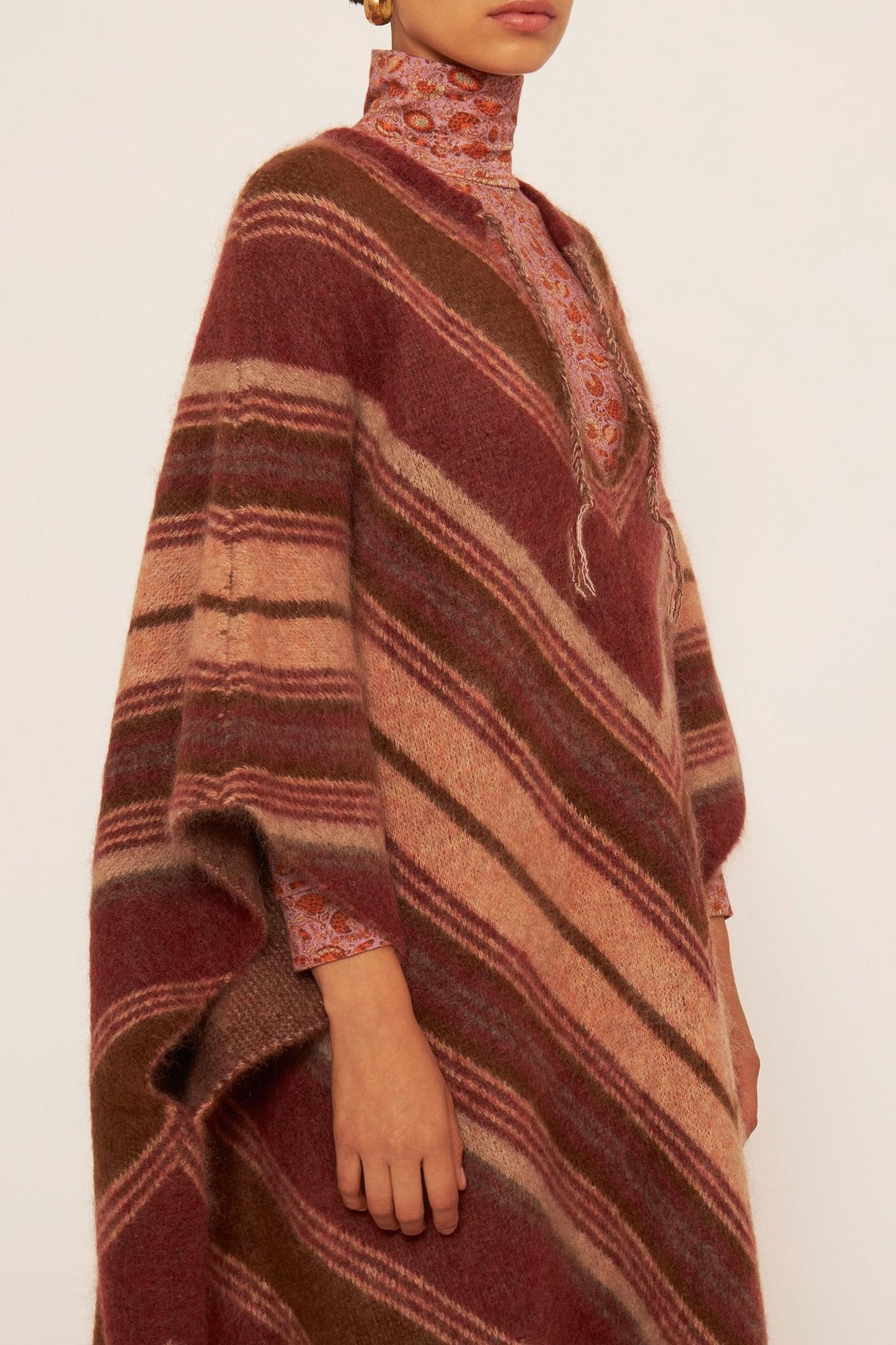 Maya mohair poncho
