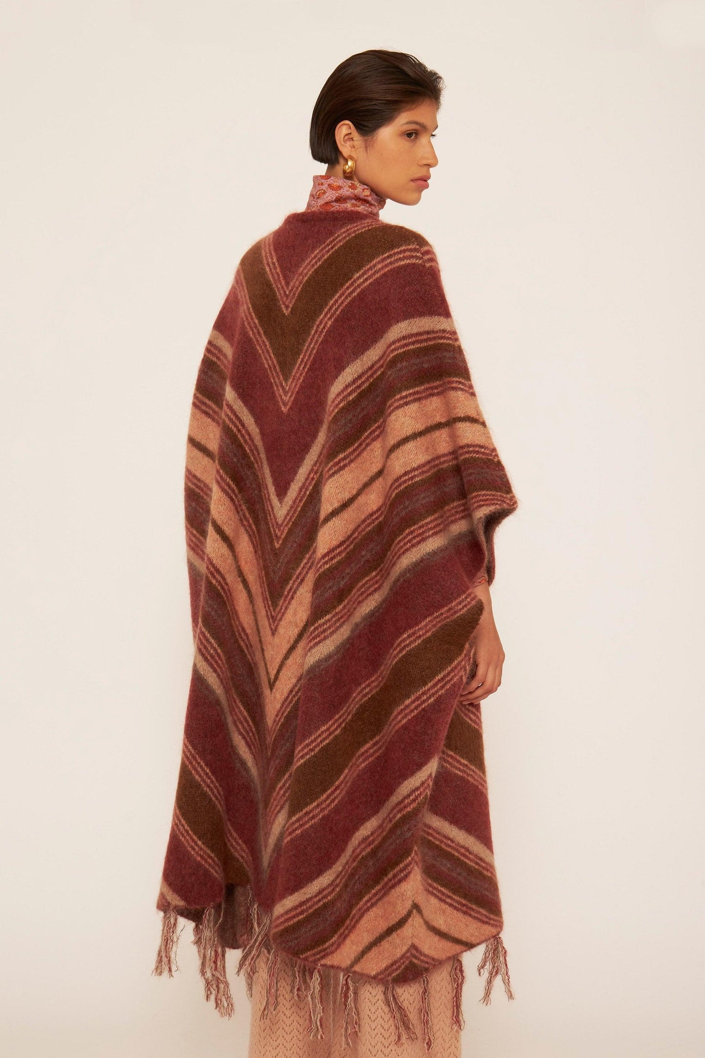 Maya mohair poncho