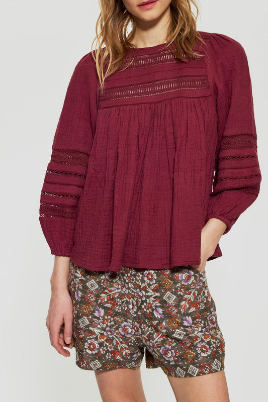 Amit openwork blouse