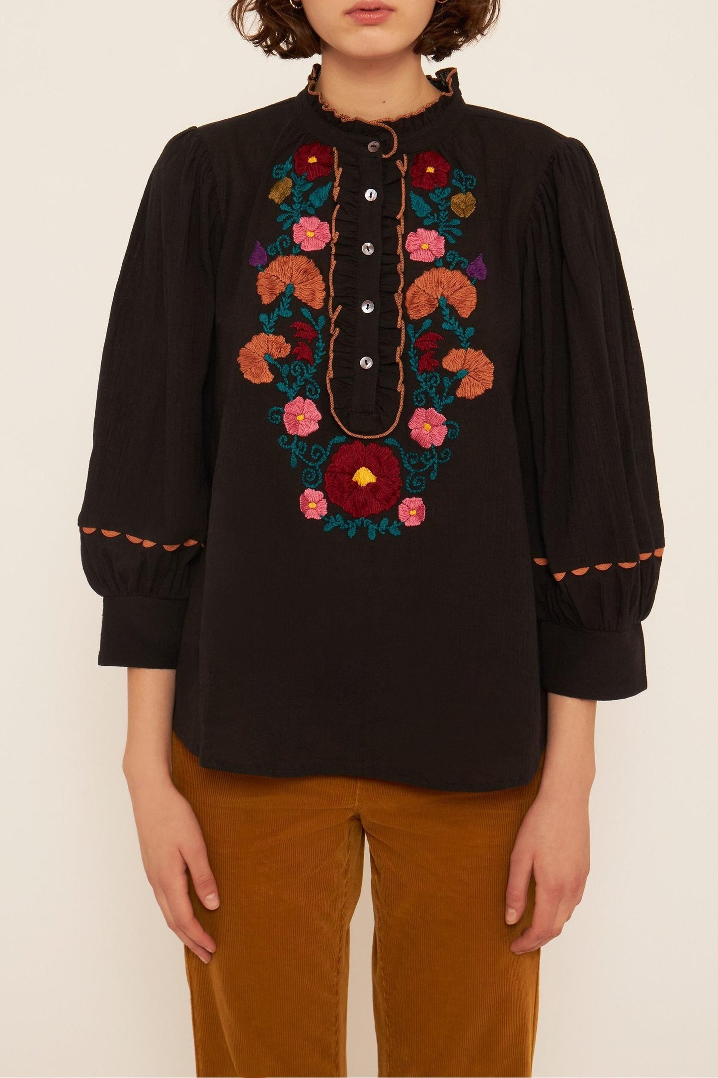 Mathilde embroidered blouse
