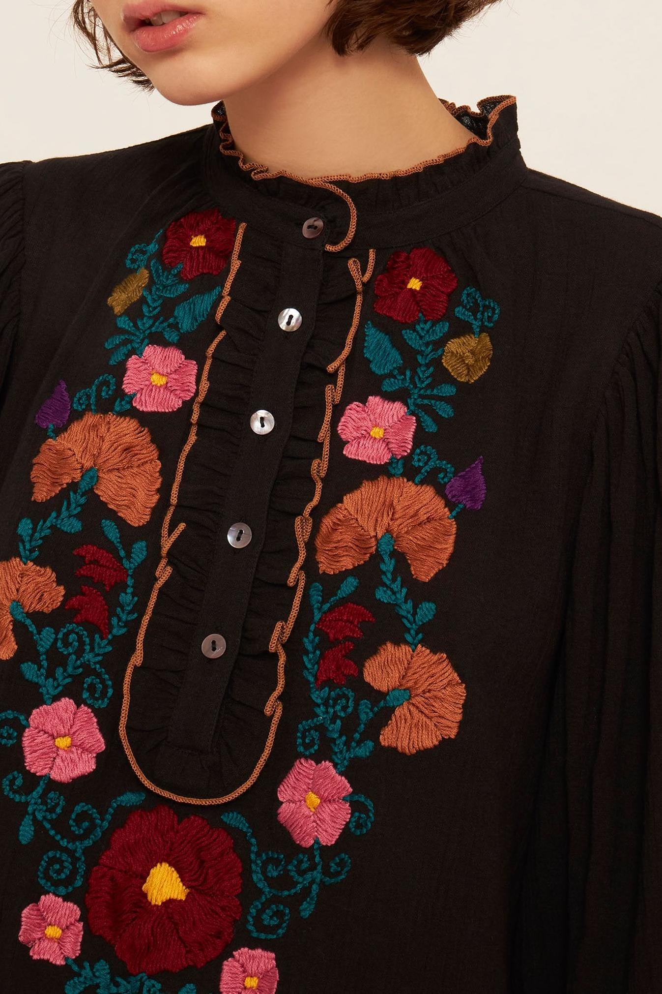 Mathilde embroidered blouse