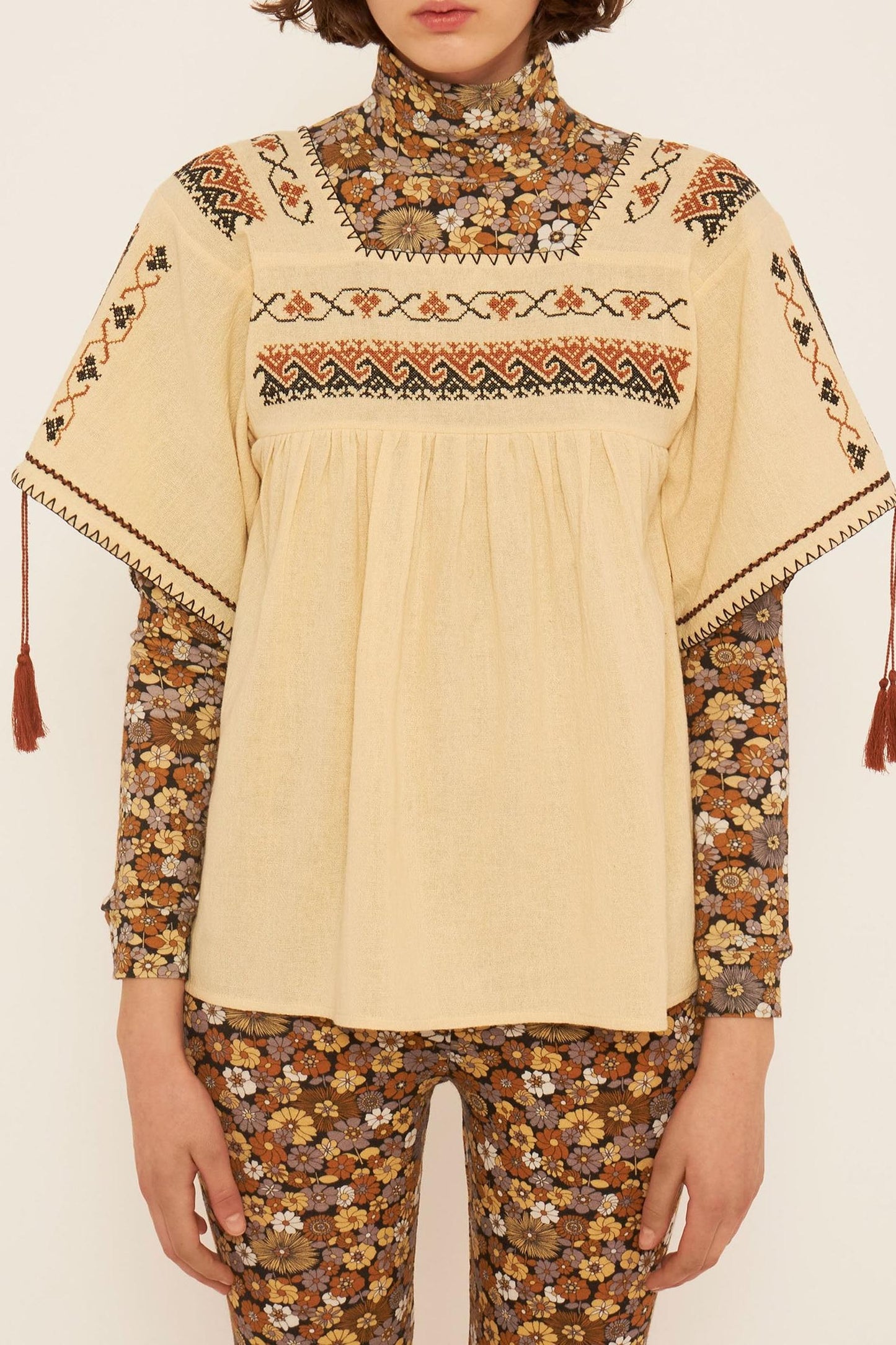Lyna embroidered top