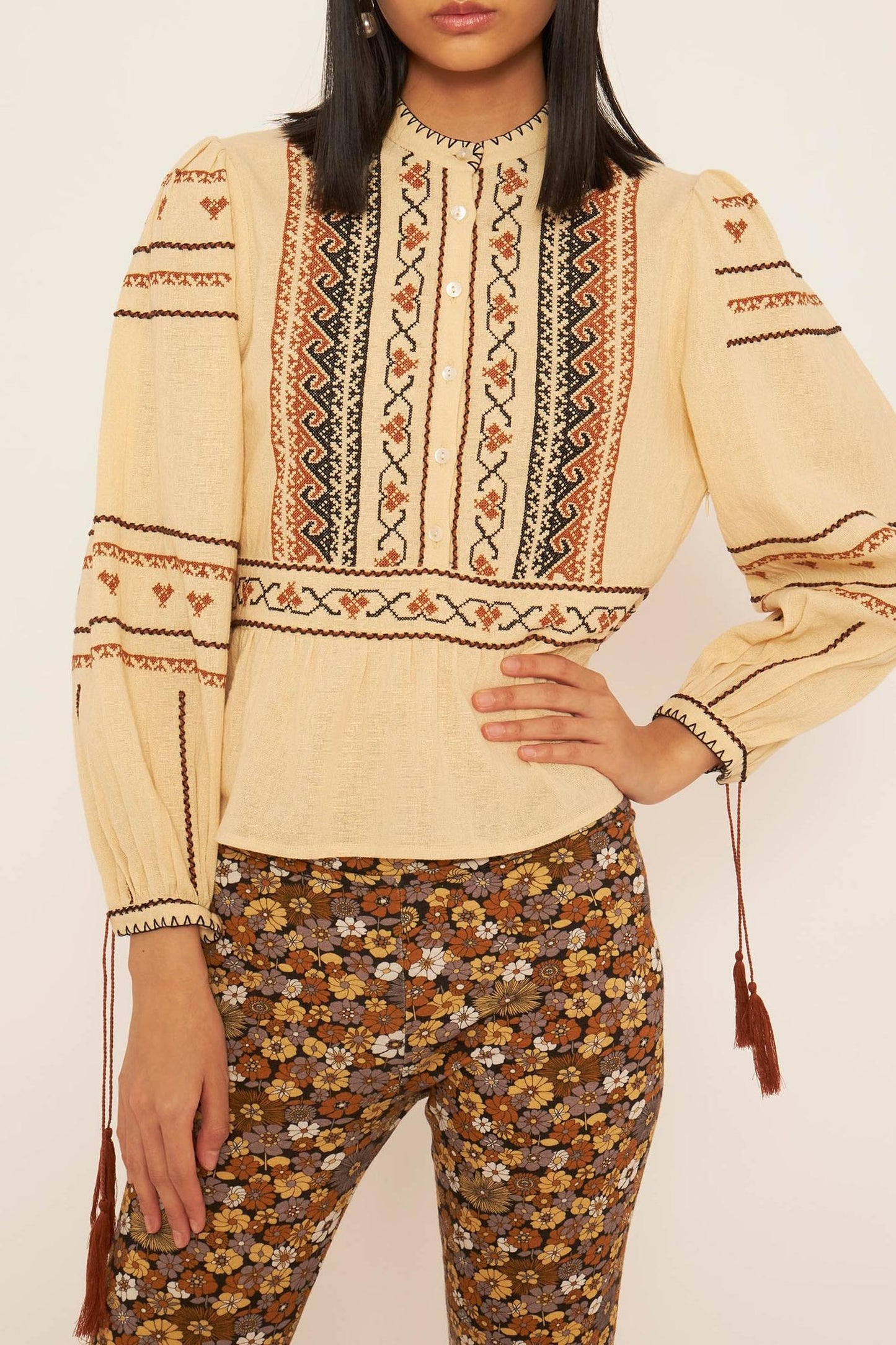 Lyna embroidered blouse