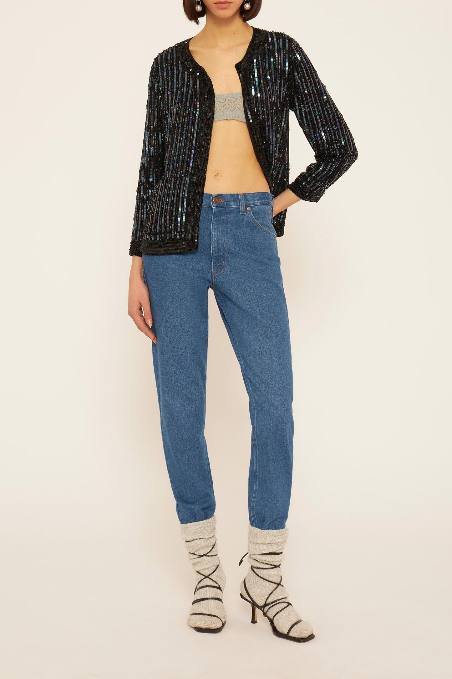 Leandra sequin embroidered jacket