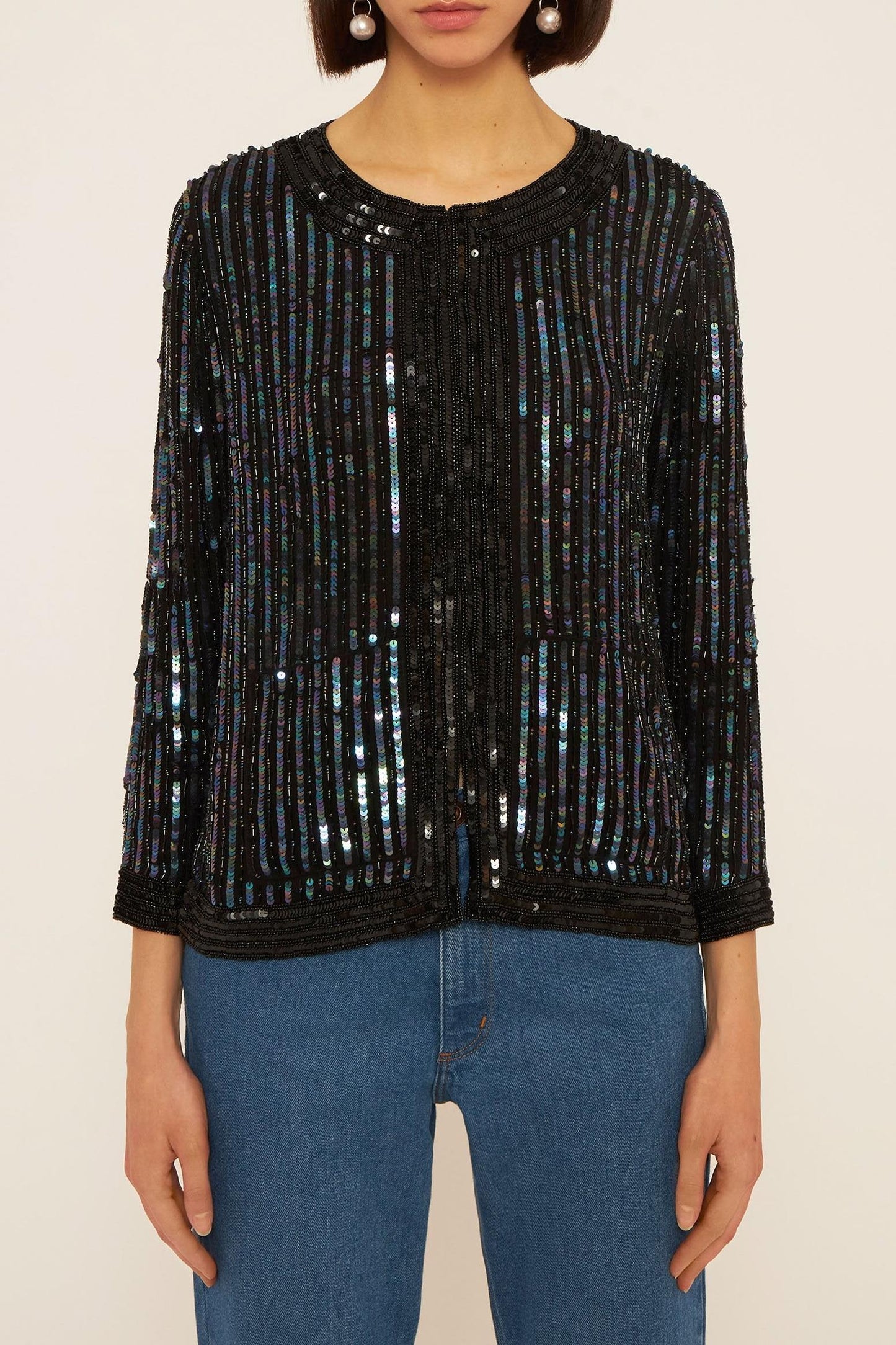 Leandra sequin embroidered jacket