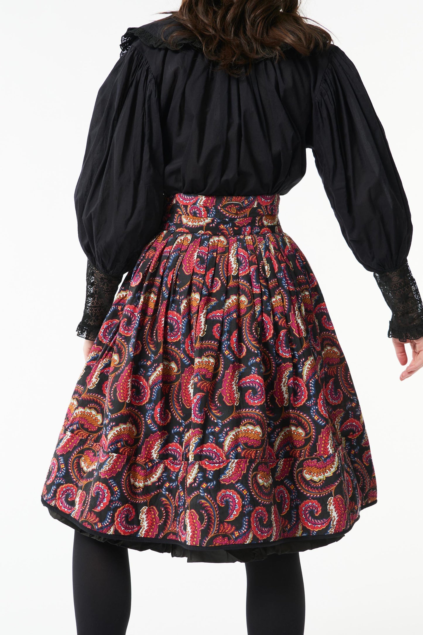 Piotr printed midi skirt