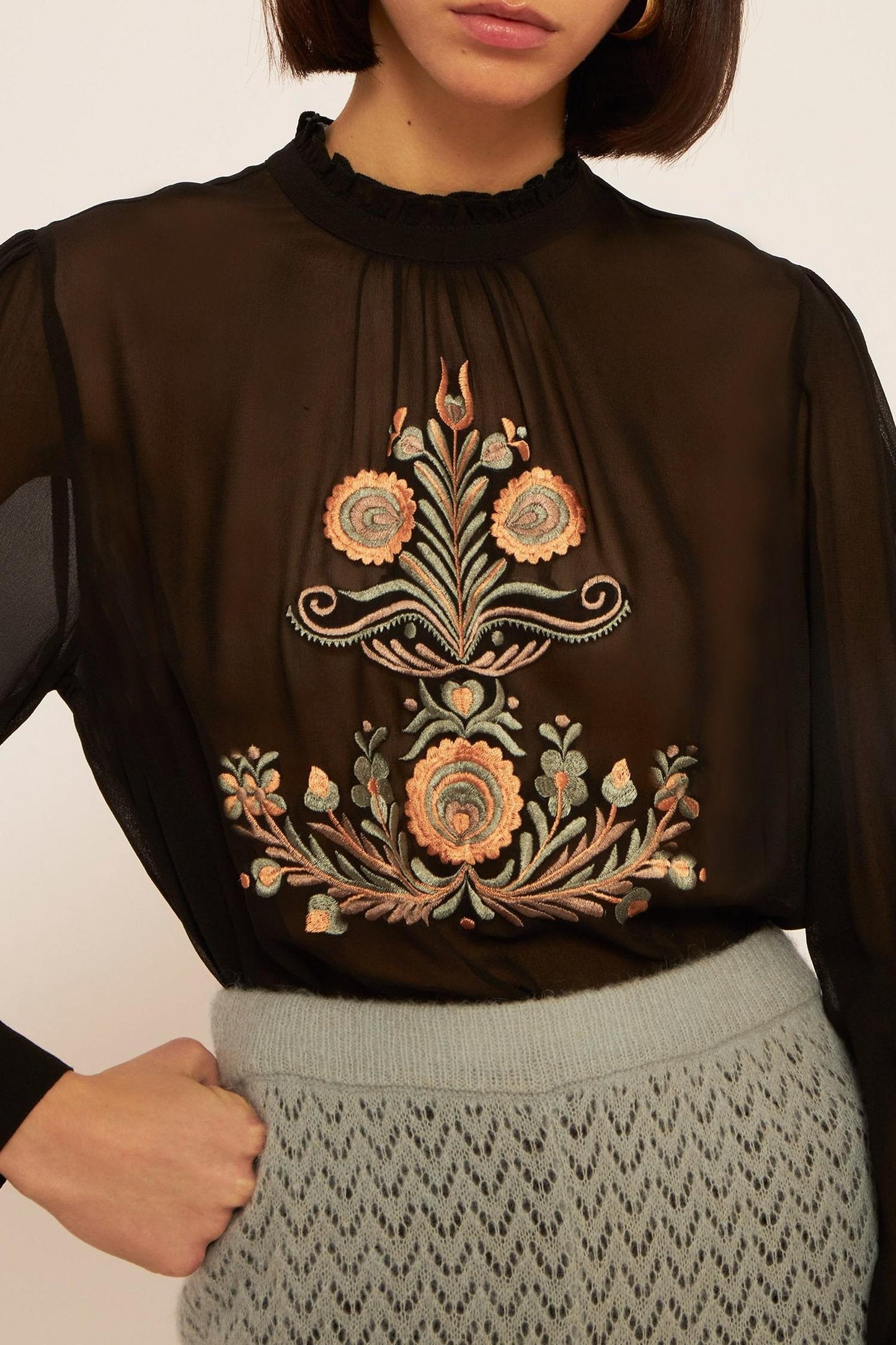 Igor embroidered top
